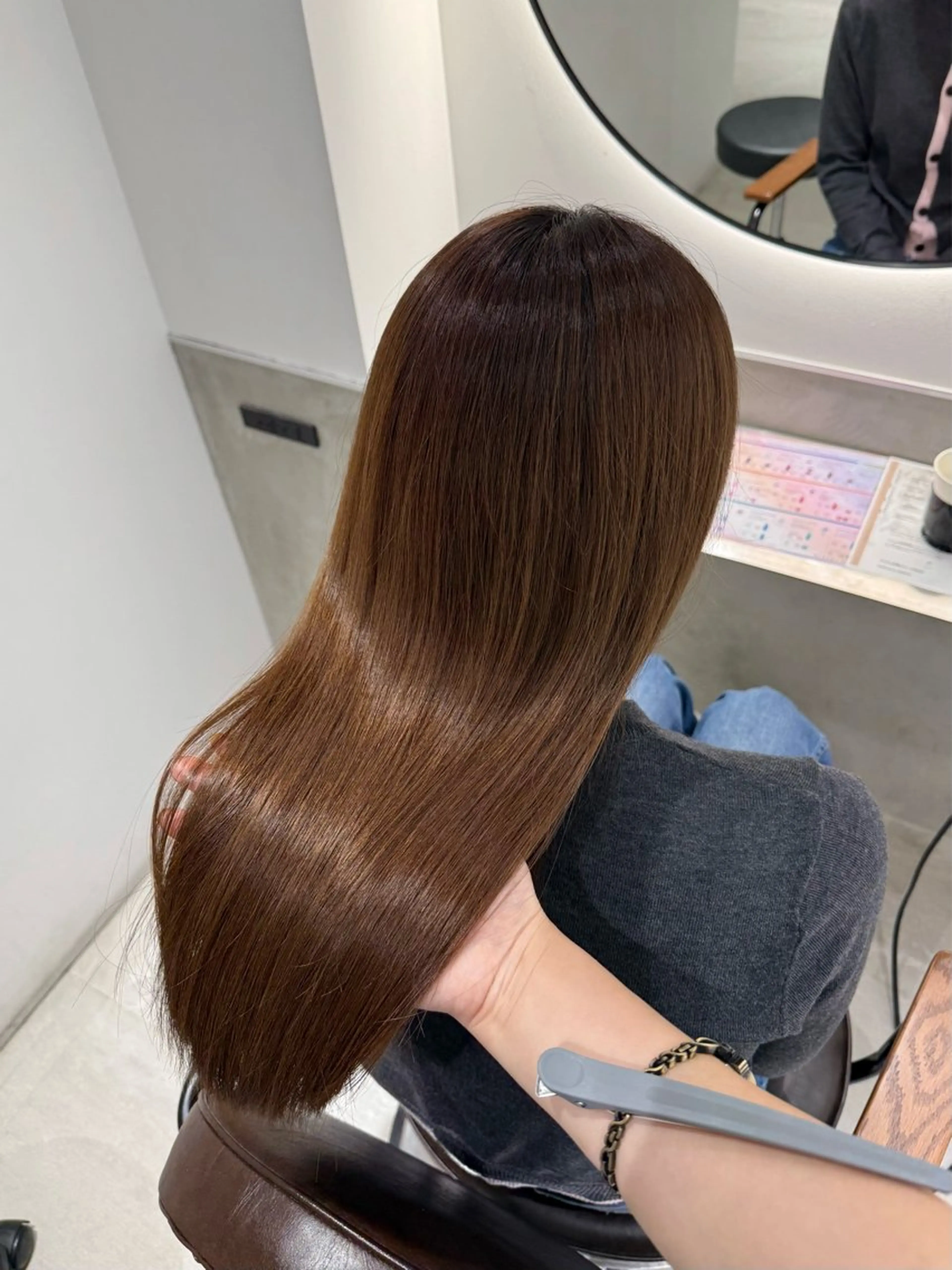 ［ミニモ学割👩‍🎓］艶カラー🫧＋オージュア6stepトリートメント🪽の写真