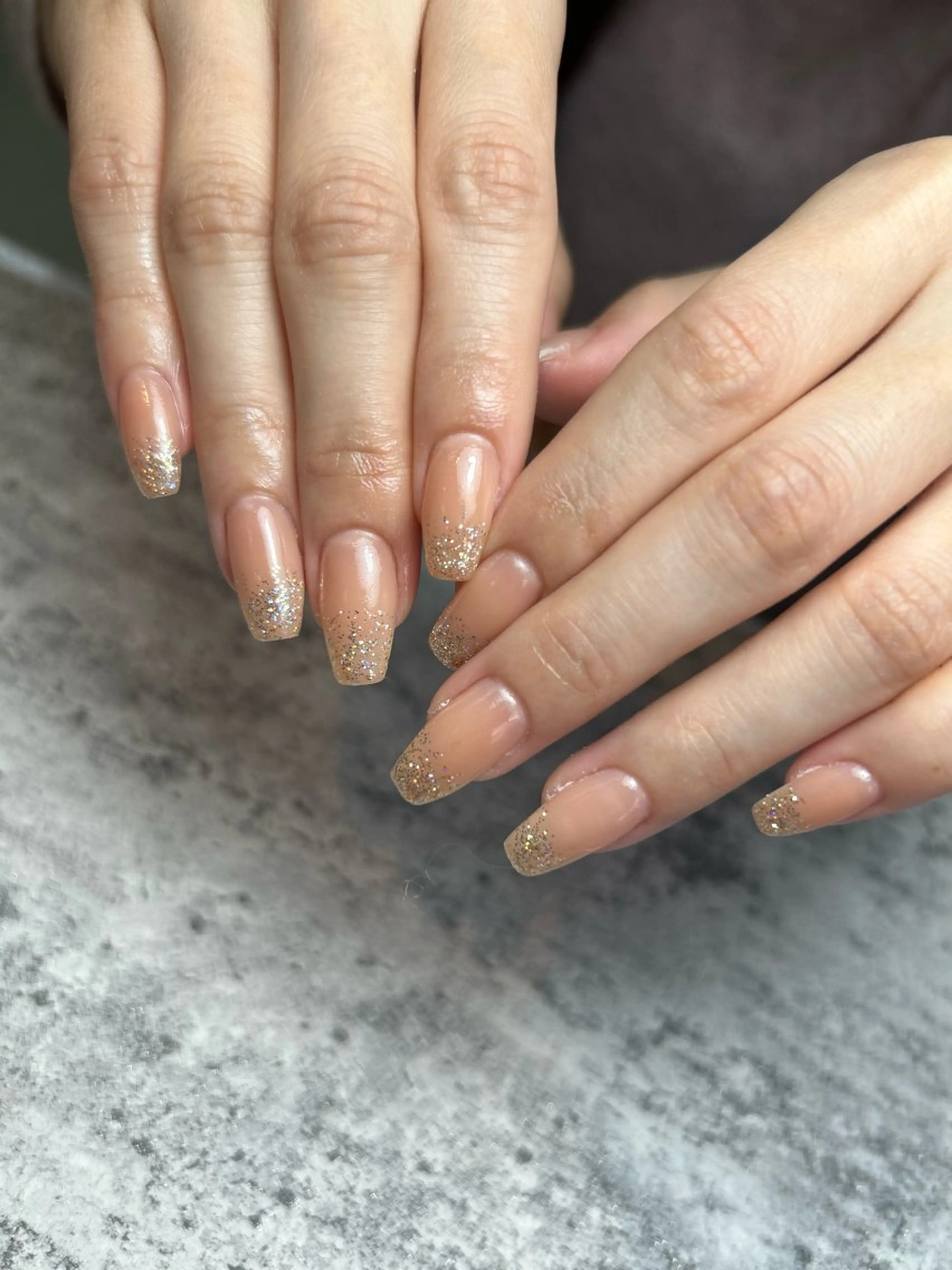 ネイル ラメ(グリッター) ワンカラーネイル ネイルサロンmuumii所属・東十条muumii ネイルまつ毛のネイルデザイン