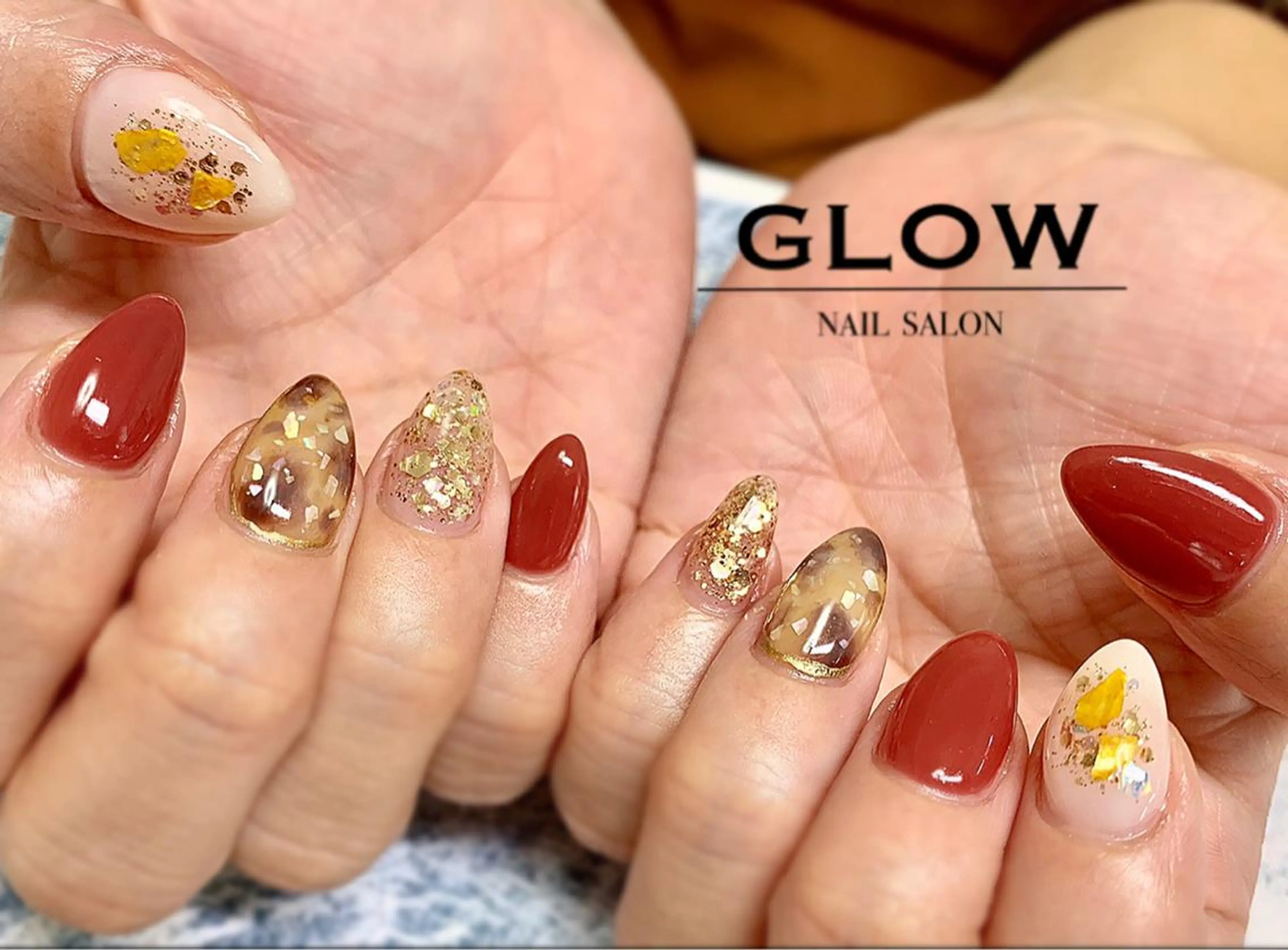 ロング ネイル NAIL SALON GLOWのネイルデザイン