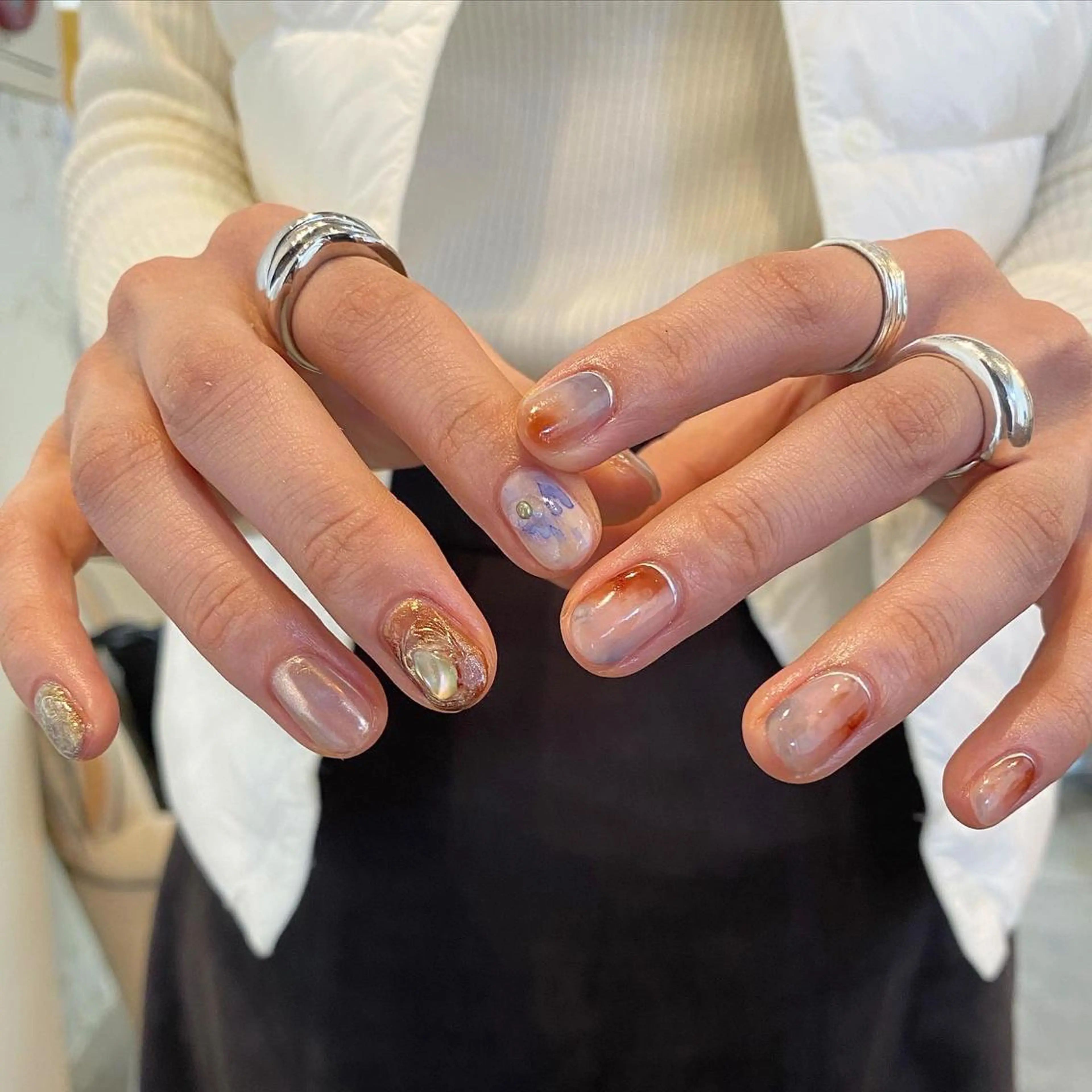 ネイル 持ち込み ハンドネイル nable.所属・栗林 実莉のネイルデザイン