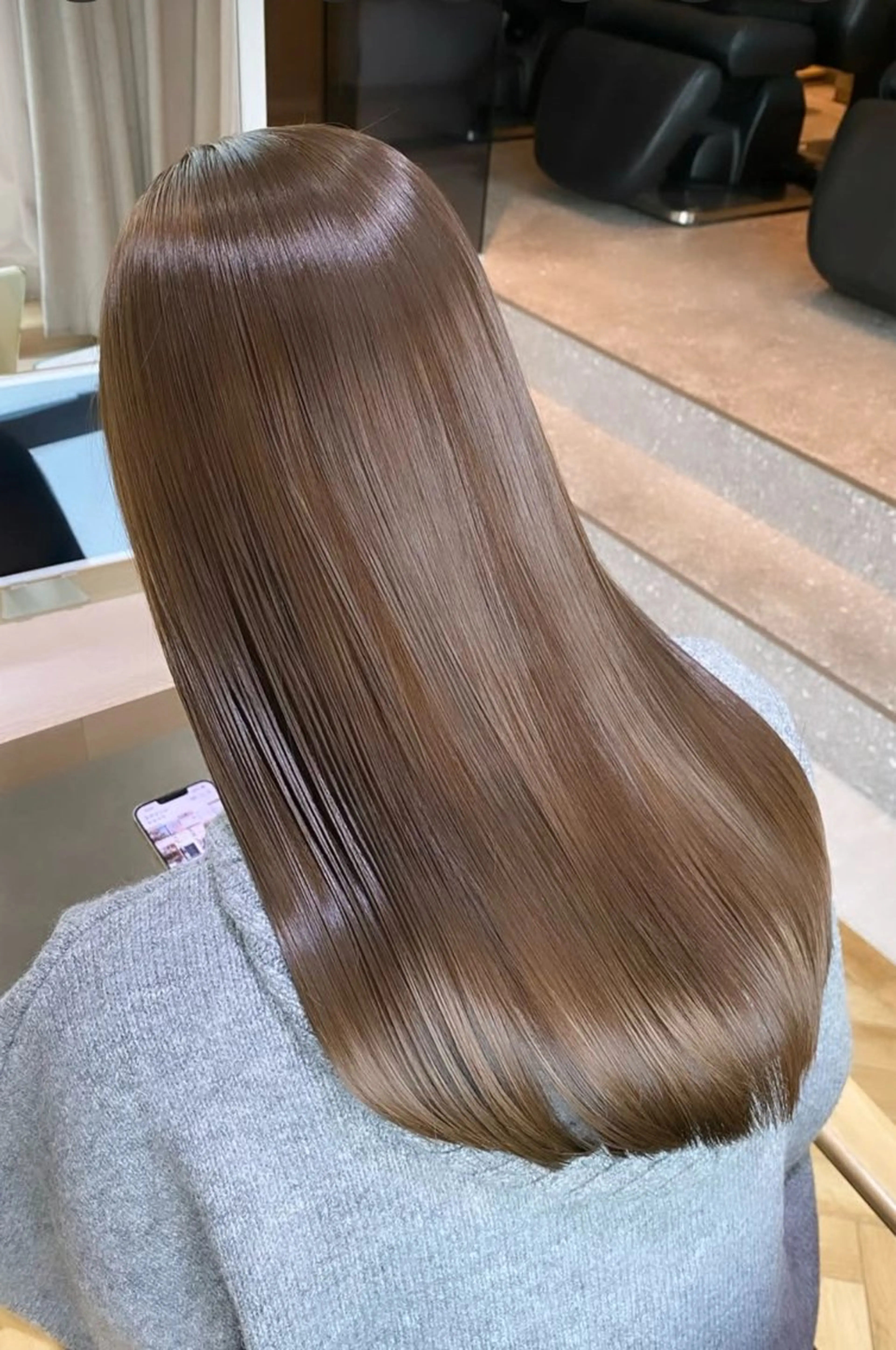 ミディアム カット ヘアカラー トリートメント 中村一樹/髪質改善/ 艶髪/艶カラー/美髪のヘアスタイル