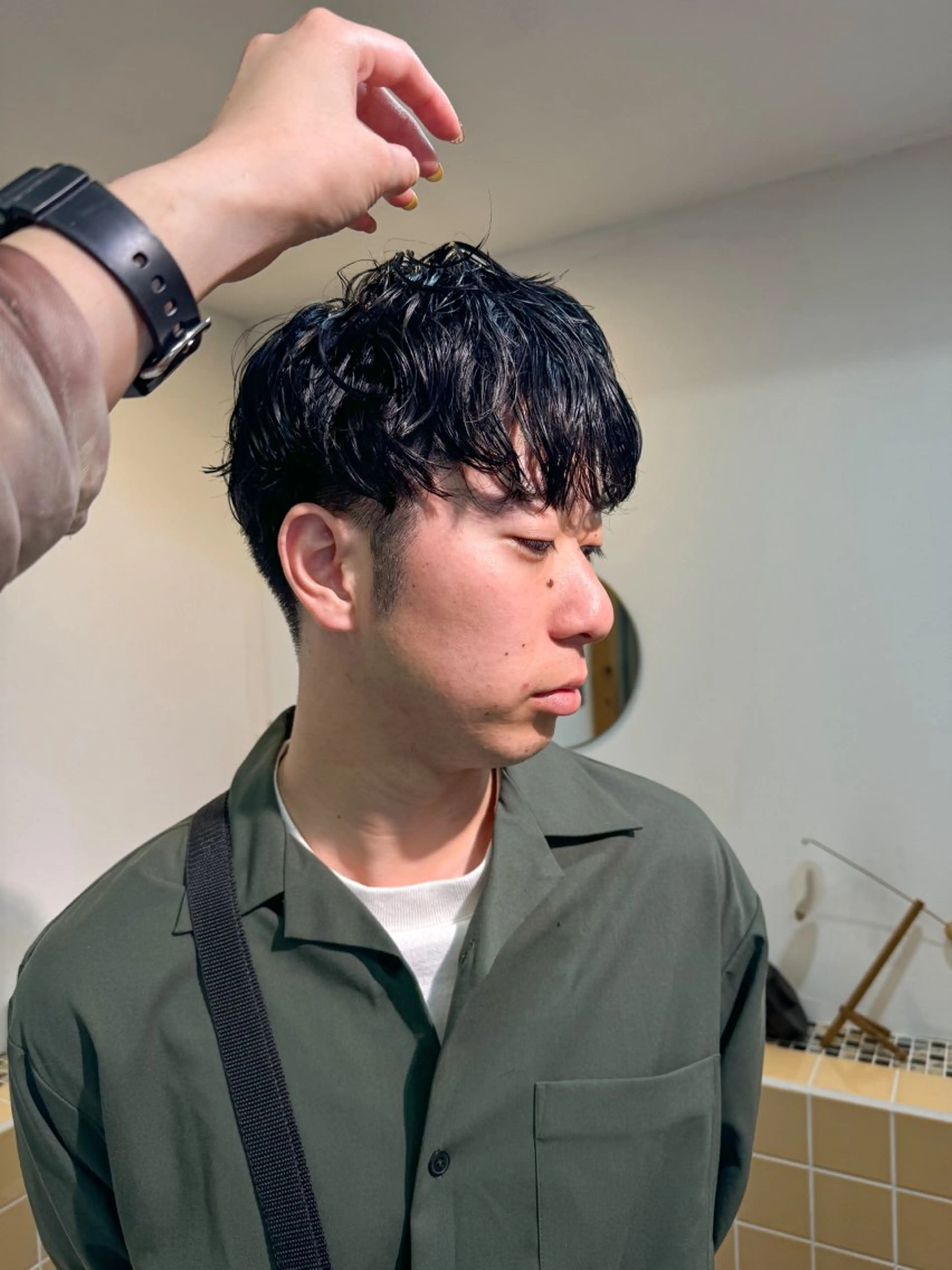 パーマ メンズ カット パーマ Seeknext // Rukaのヘアスタイル