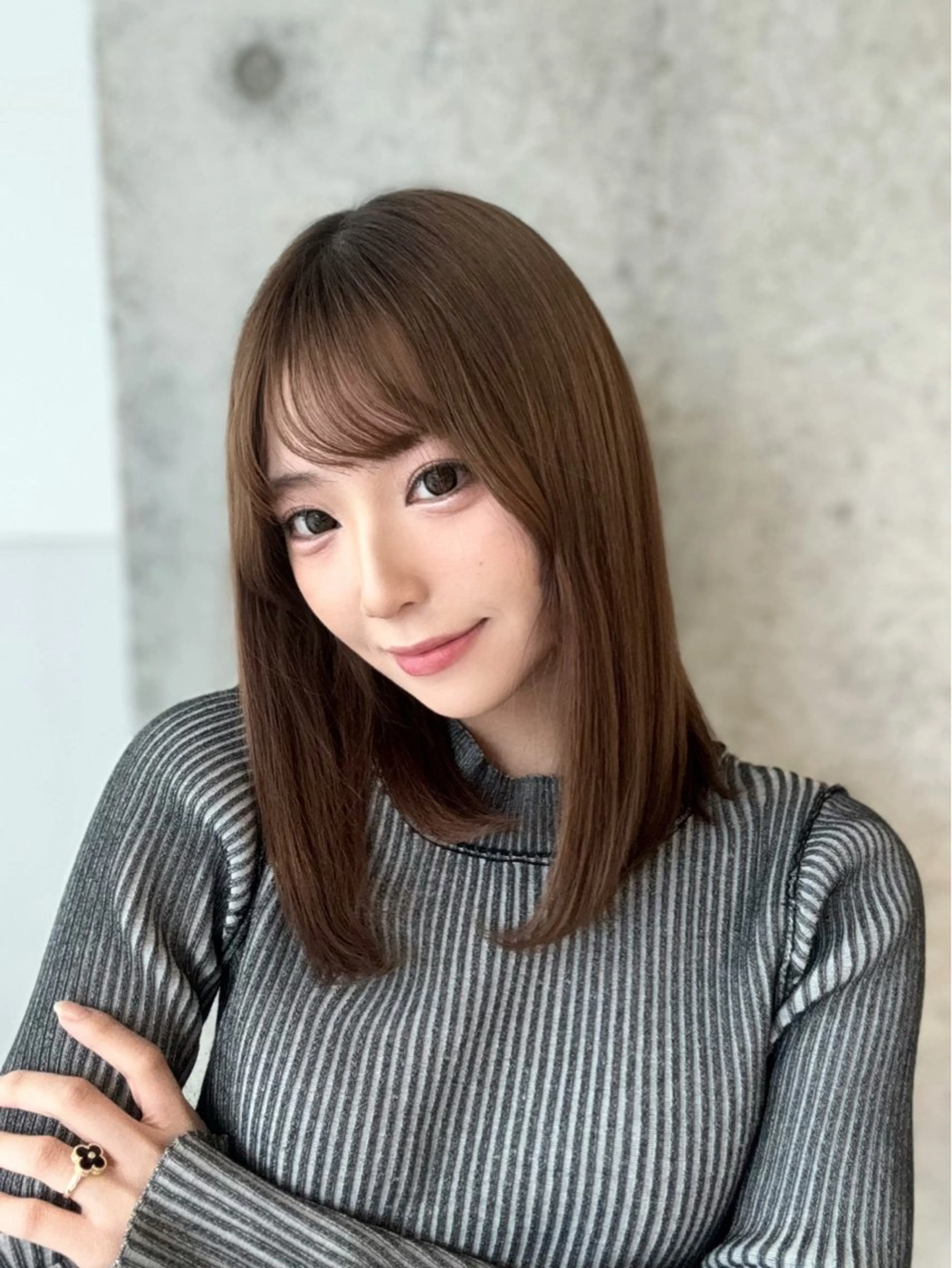 ミディアム トリートメント karina🌿レイ ヤーカット/髪質改善のヘアスタイル