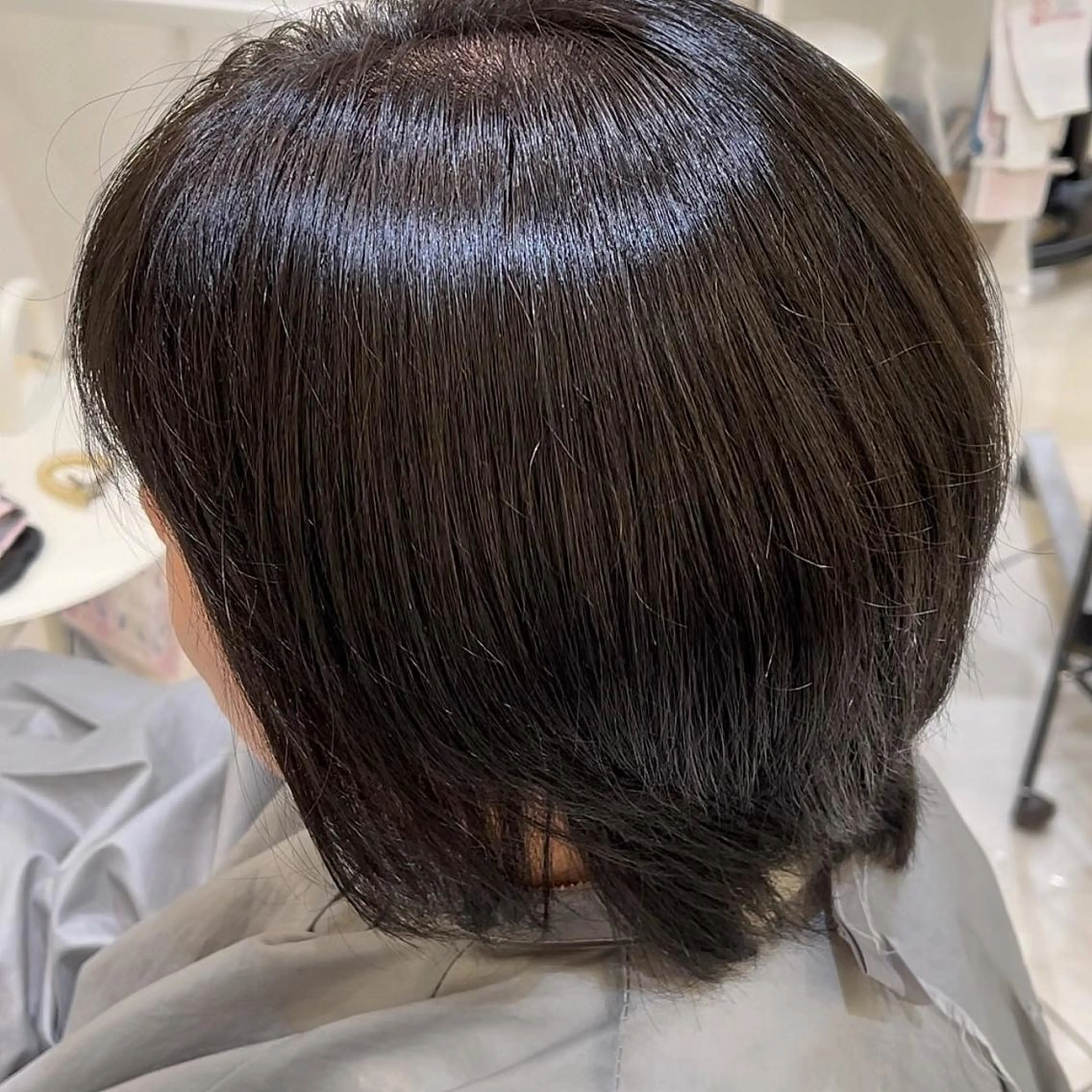 ショート カラー 透明感カラー オリーブカラー 💖大人韓国ヘア💖 韓国艶カラー【銀座】のヘアスタイル