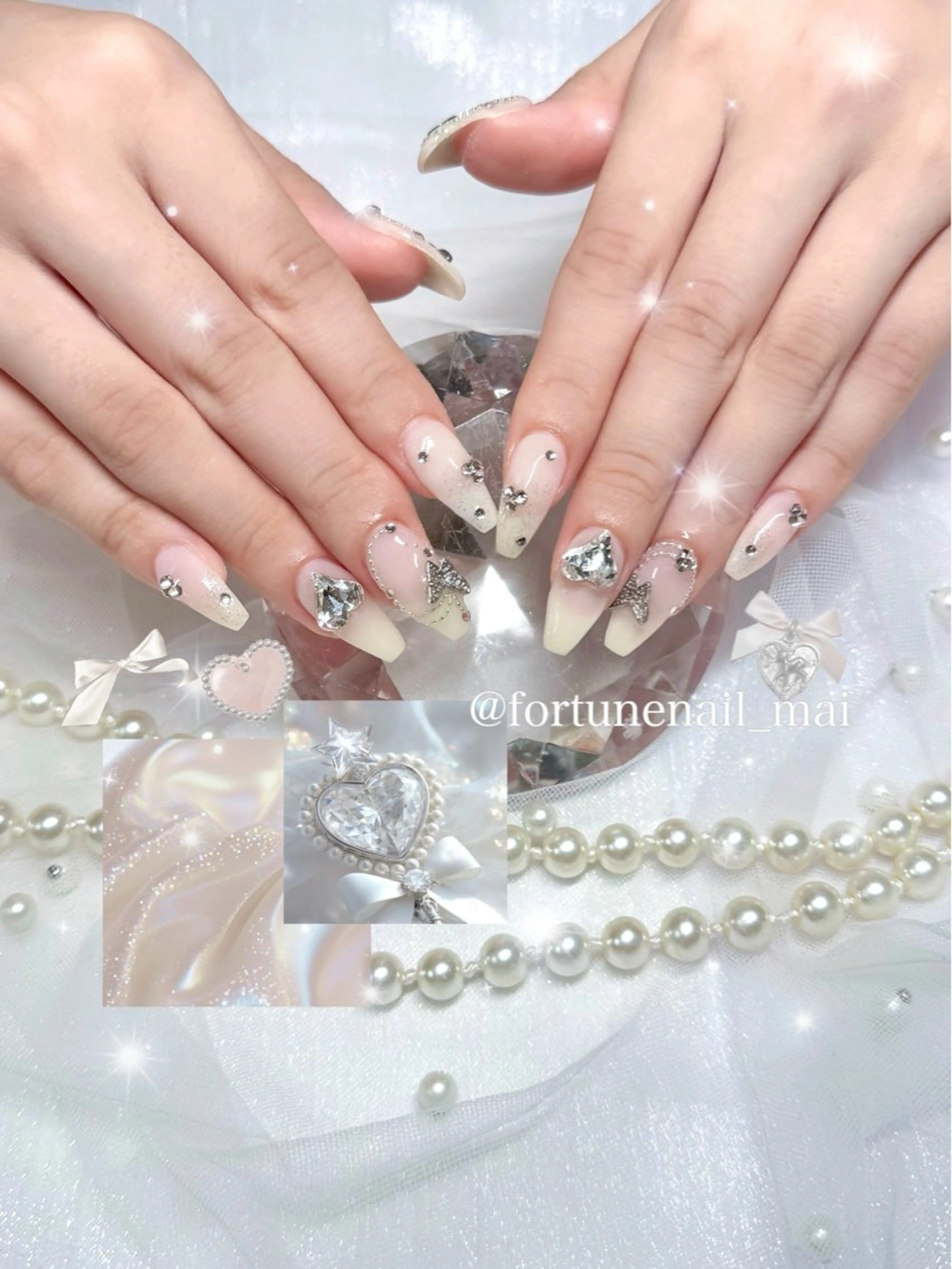 🎀オフありハンドワンホンガーリーちゅるん120分持ち込みデザイン(アート目安10本)🐩💭🎀の写真