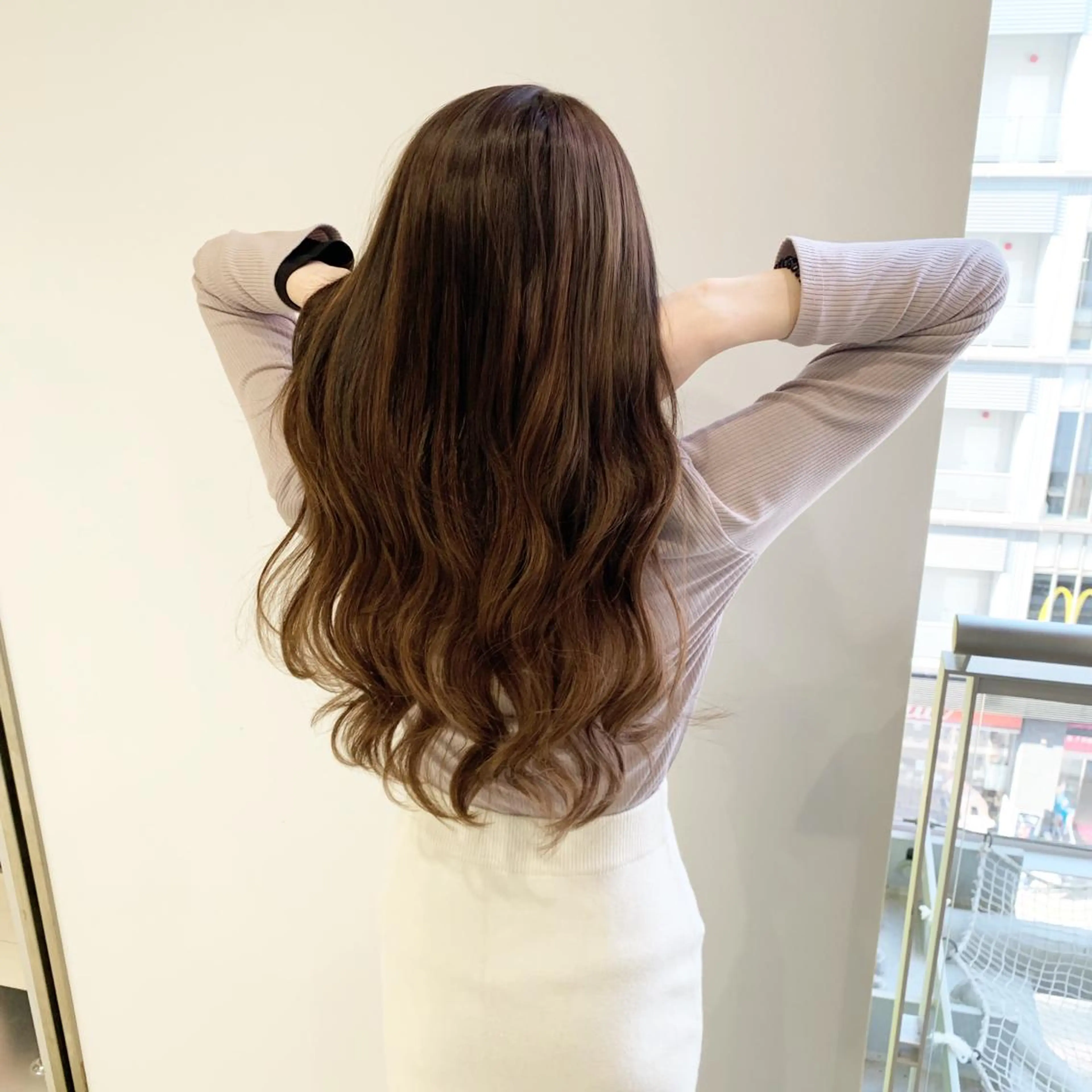 ロング カラー ヘアアレンジ シールエクステ エクステ エクステ TATSUYA アートディレクターのヘアスタイル