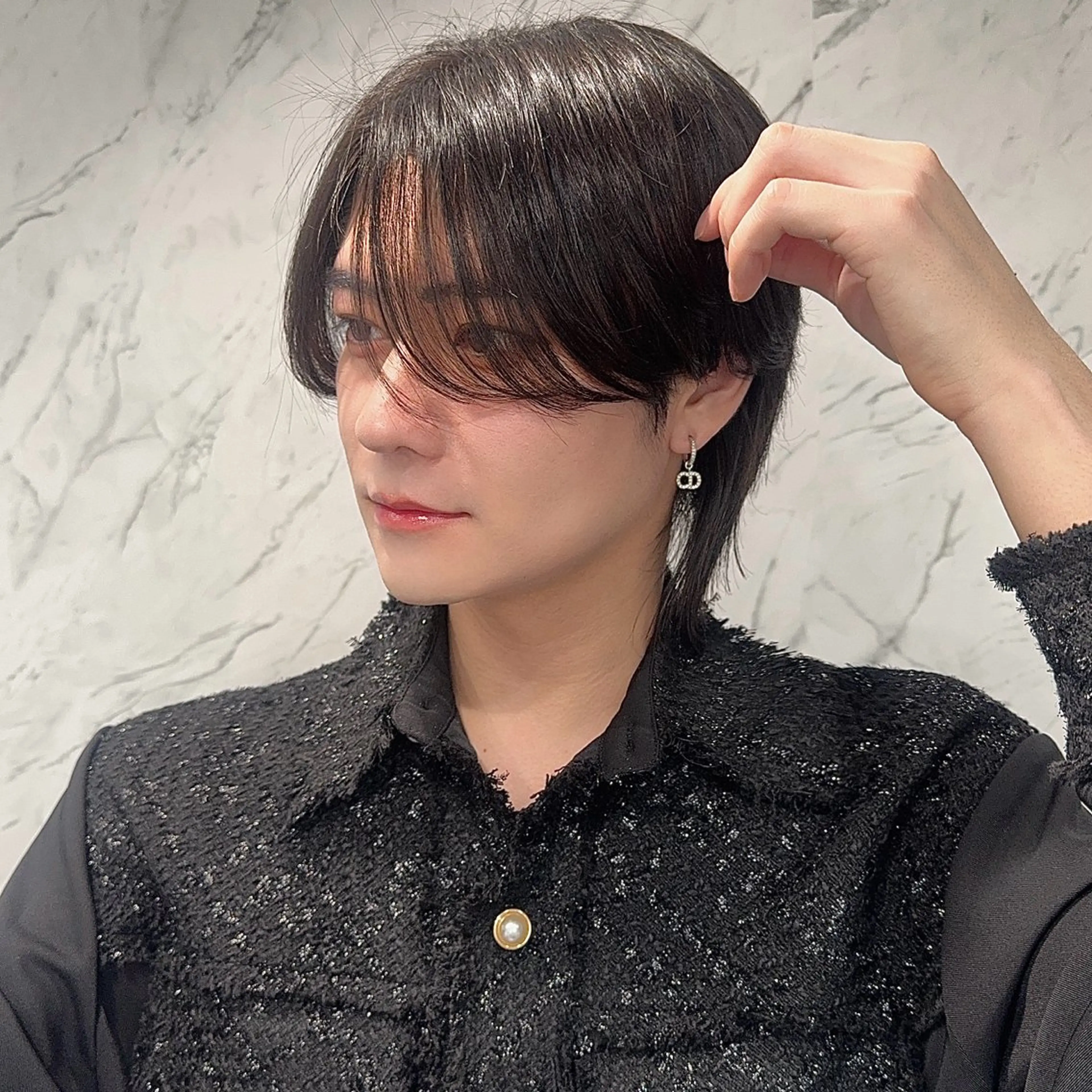 ショート メンズ ヘアカラー トリートメント philia hair eyelash所属・韓国ヘア 🎀SUZU🎀のヘアスタイル