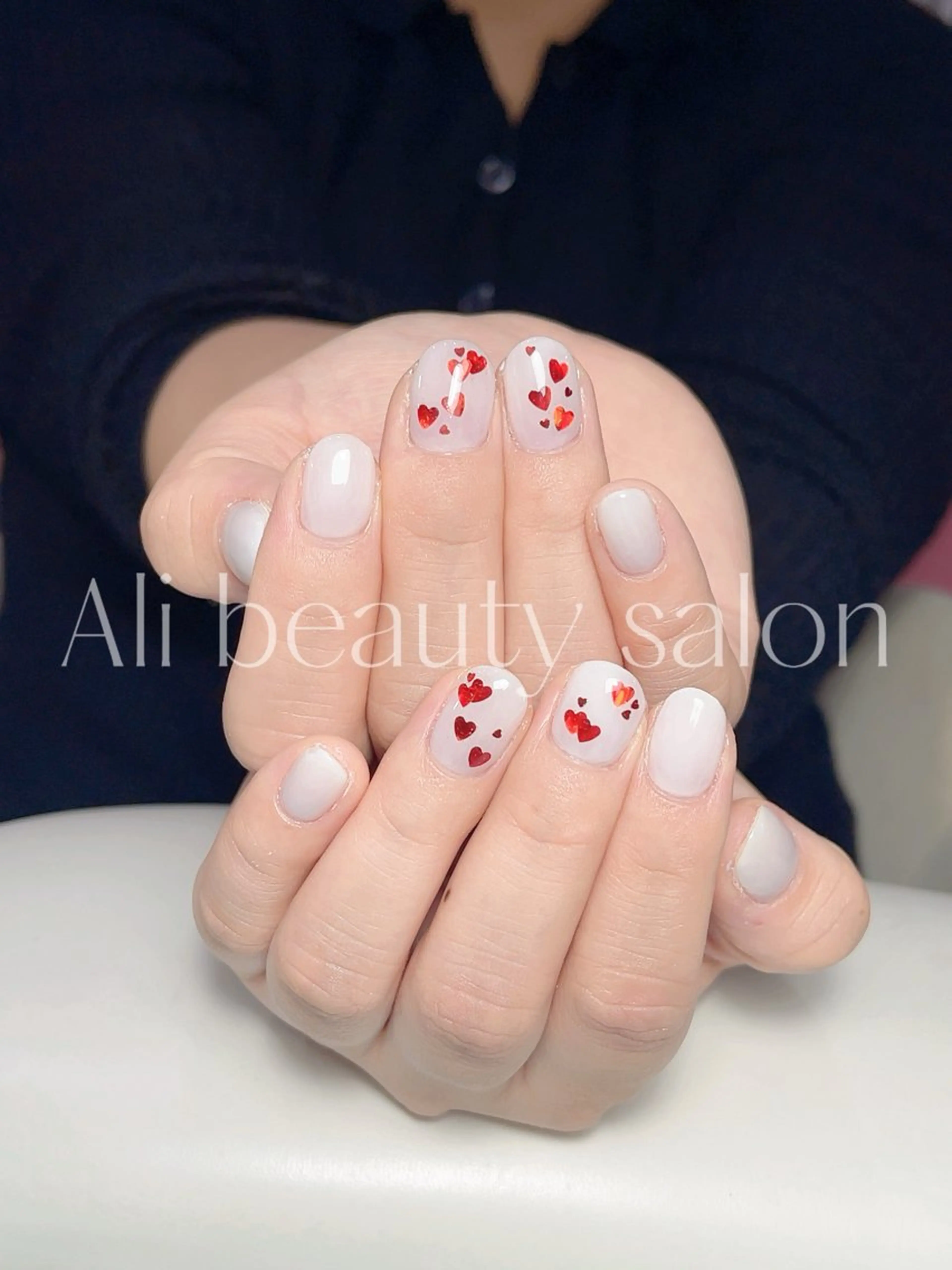 ネイル ハート バレンタイン Ali 新小岩 ネイル専門のネイルデザイン
