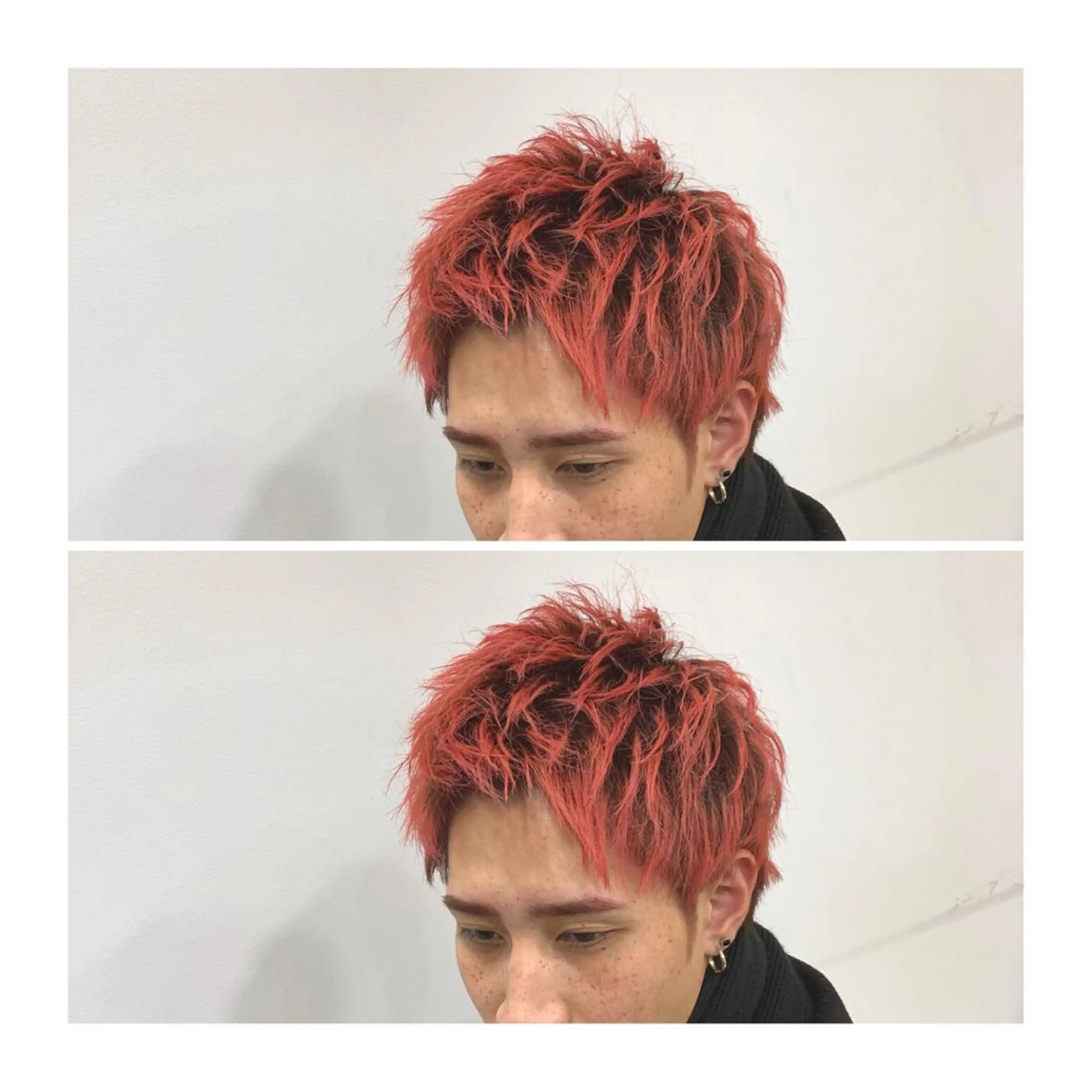 ショート カラー ヘアアレンジ メンズ ange☞ soutaのヘアスタイル