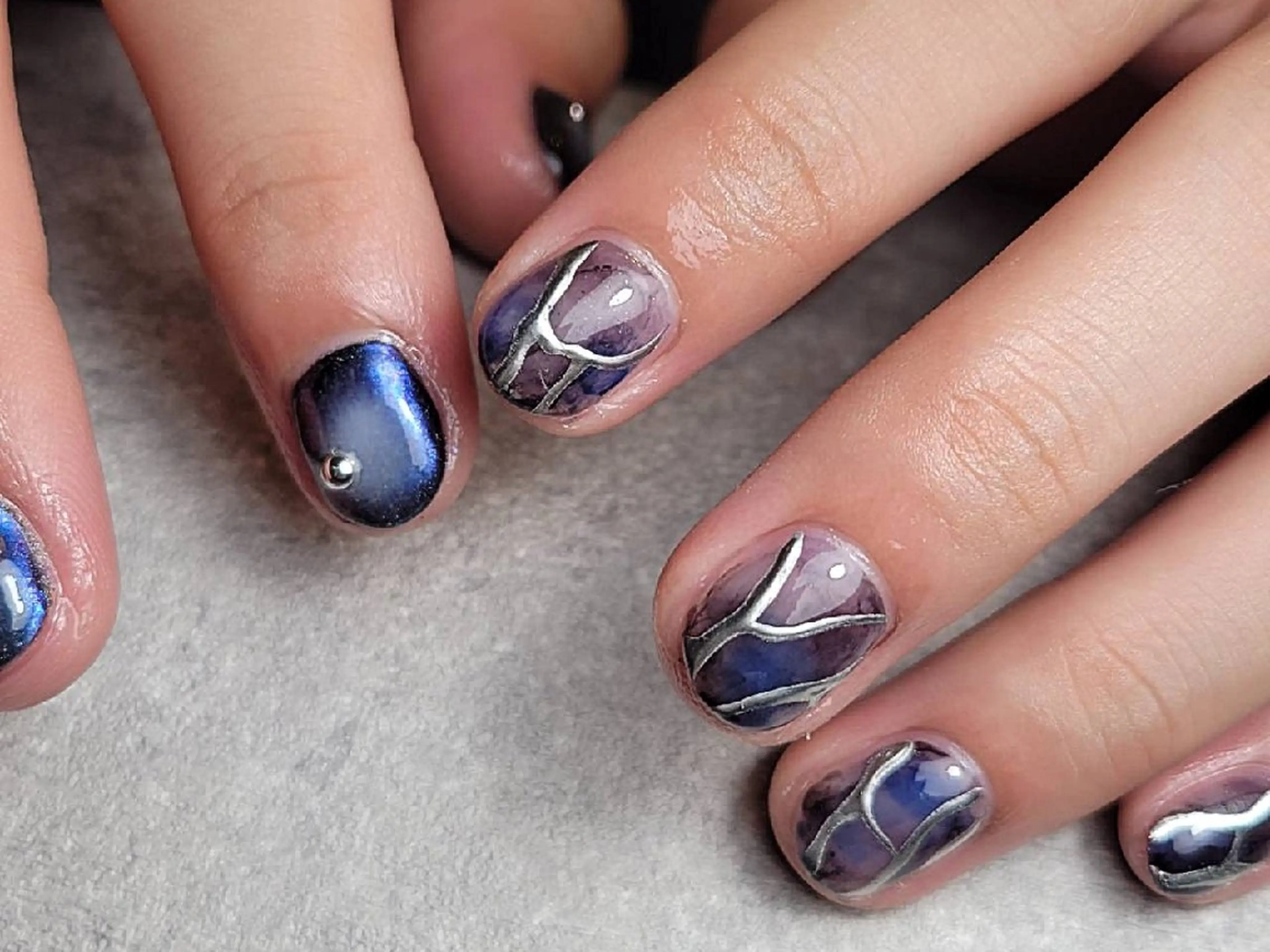 ネイル メンズネイル ハンドネイル MU5-nail 金山ネイルサロンのネイルデザイン
