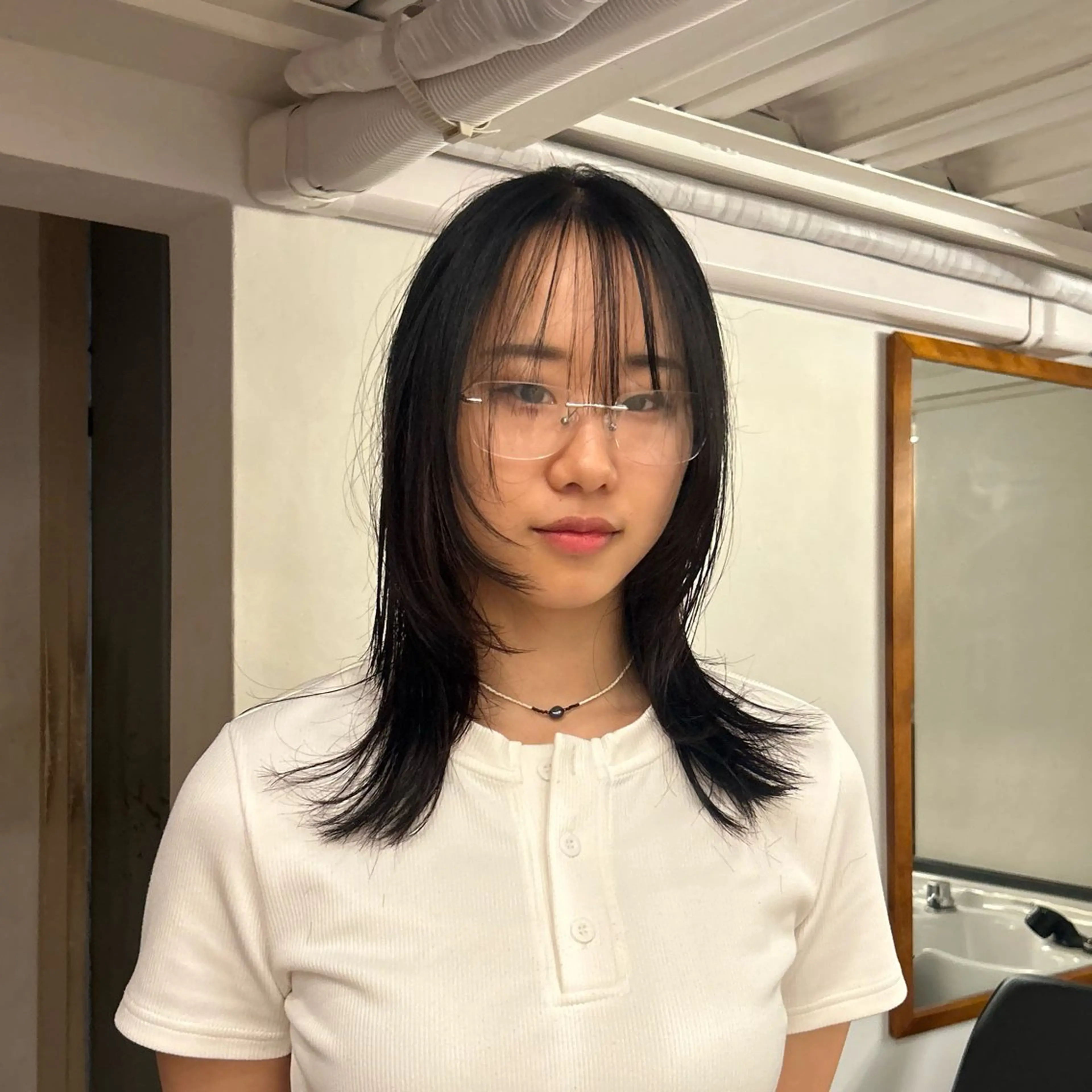 ロング カラー レイヤーカット ロング ウルフカット ウルフレイヤー カット ヘアカラー トリートメント 🌿ボブ パーマ高橋啓太🌿のヘアスタイル