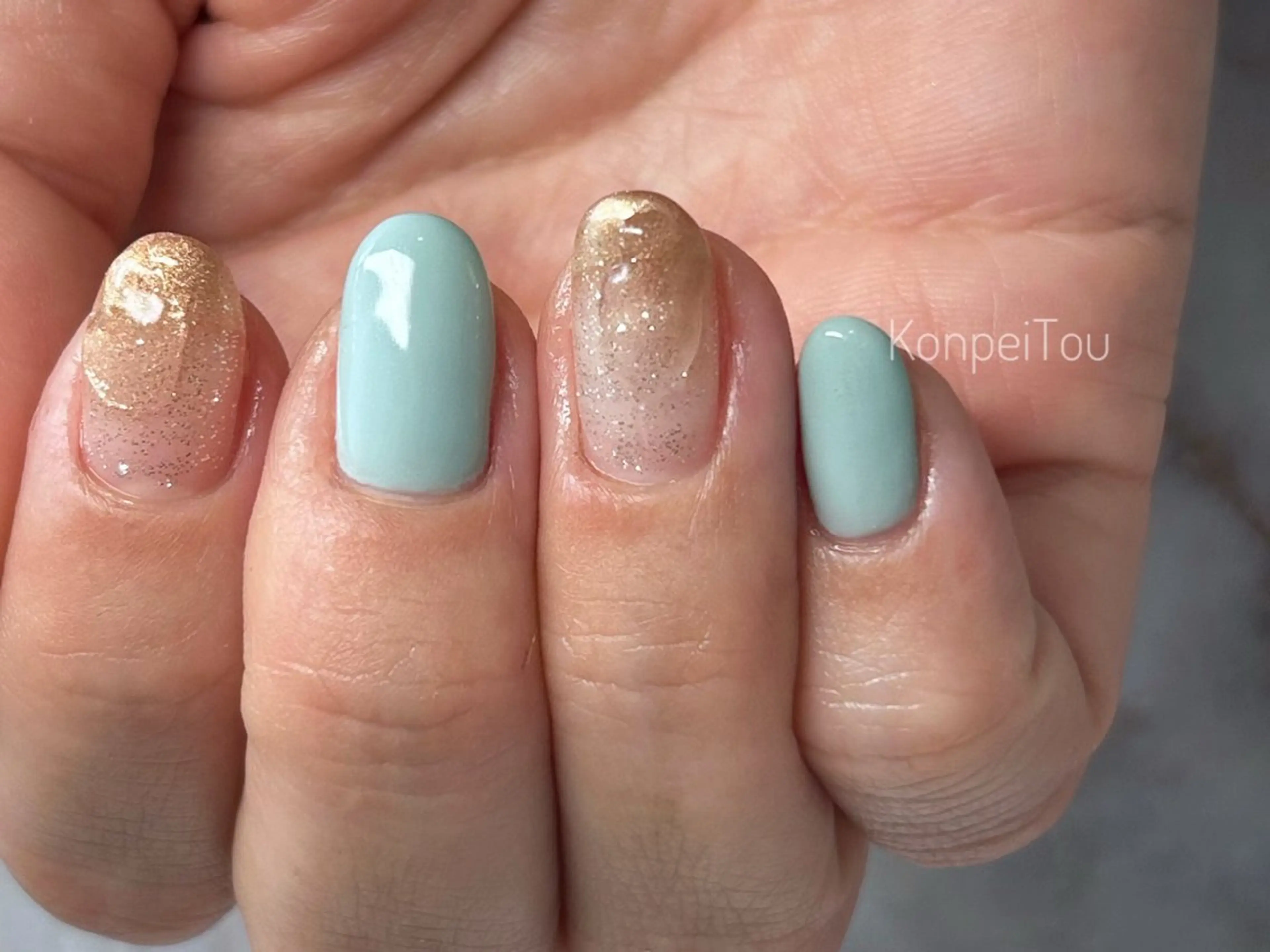 ネイル ハンドネイル おうちのネイルサロン konpeiTou〜こんぺいとう〜所属・おうちのネイルサロン KonpeiTouのネイルデザイン
