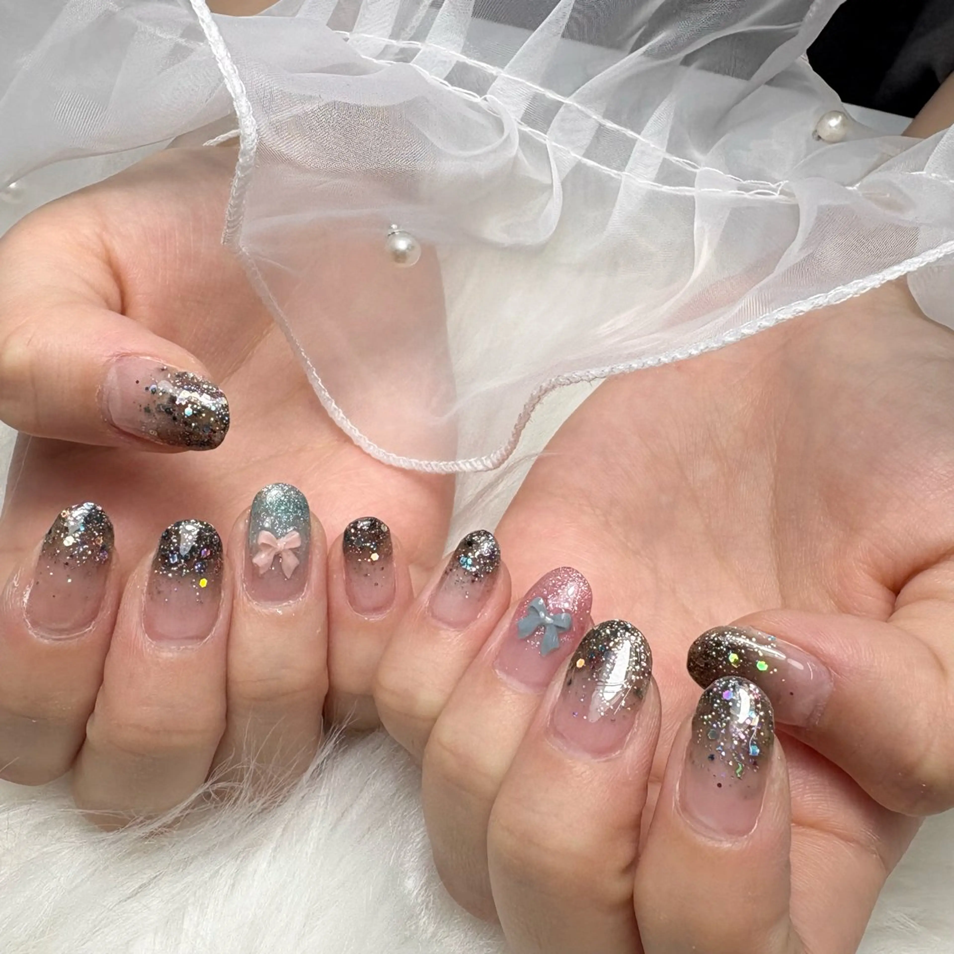 ネイル ガーリー bel fiore .のネイルデザイン