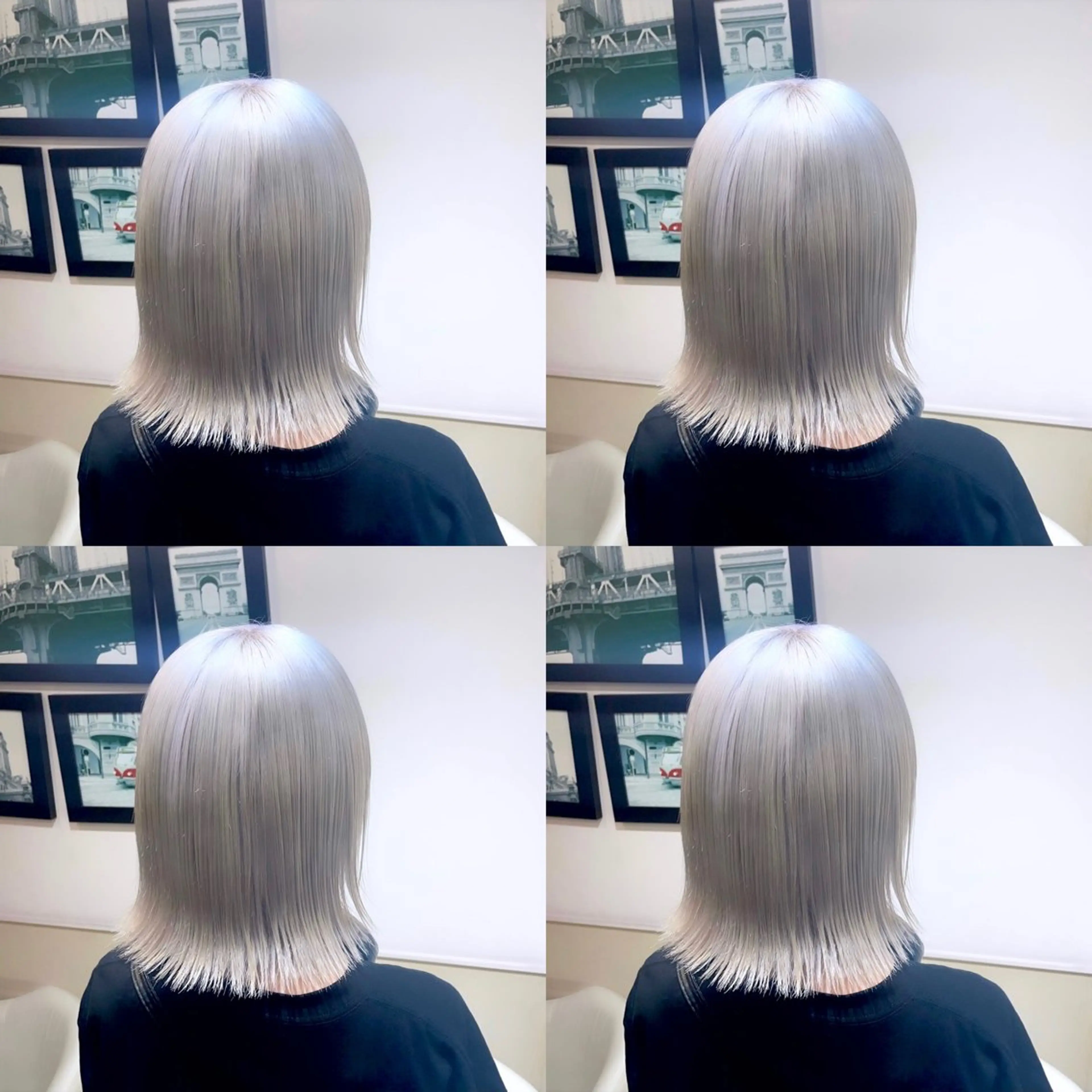 ミディアム カラー シルバー ホワイトシルバー 🌟トップデザイナー 高橋🌟のヘアスタイル