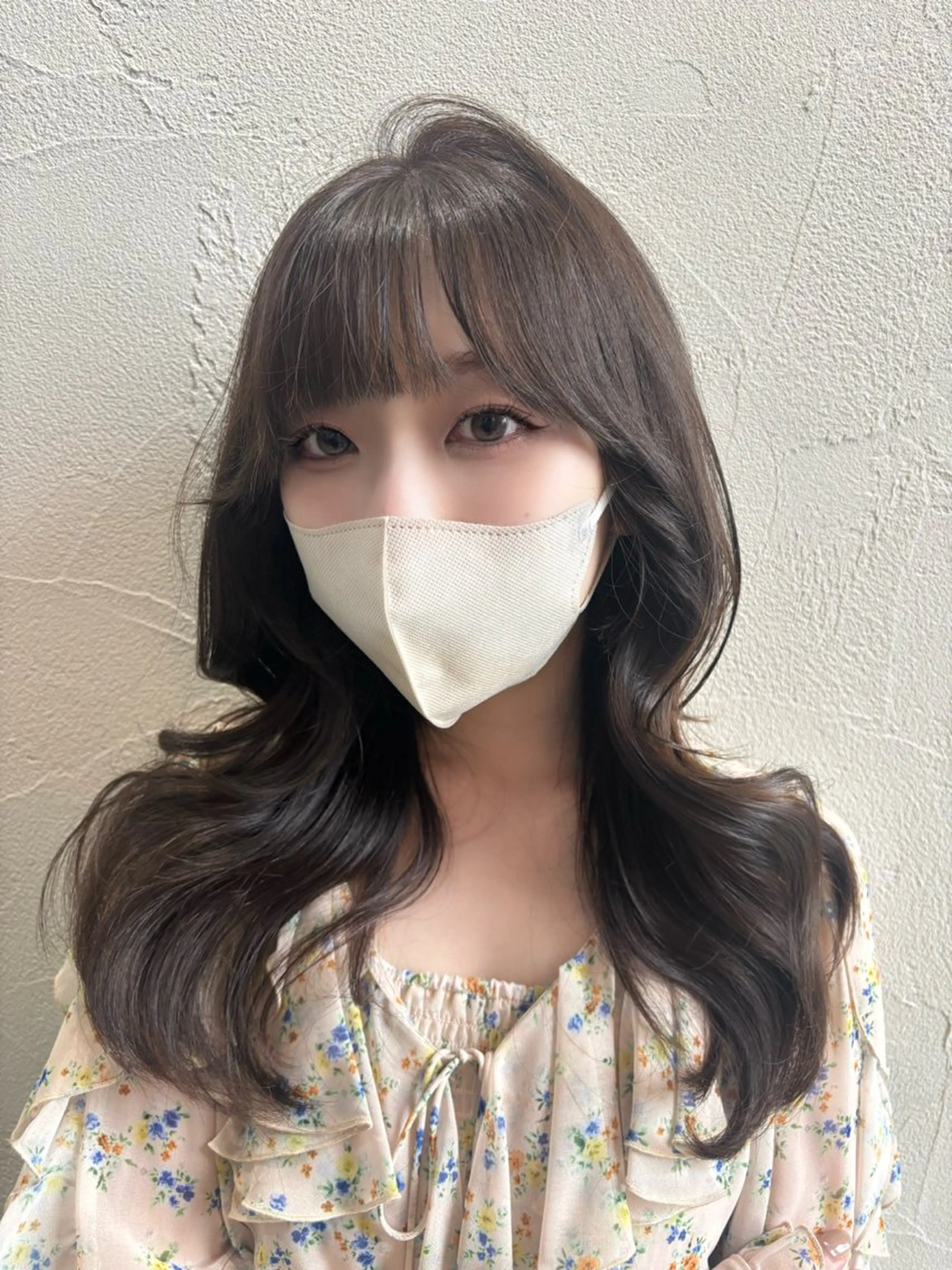 セミロング カラー カット ヘアカラー トリートメント 中嶋心渚⌇透明感 カラー️🩵🎀‪のヘアスタイル