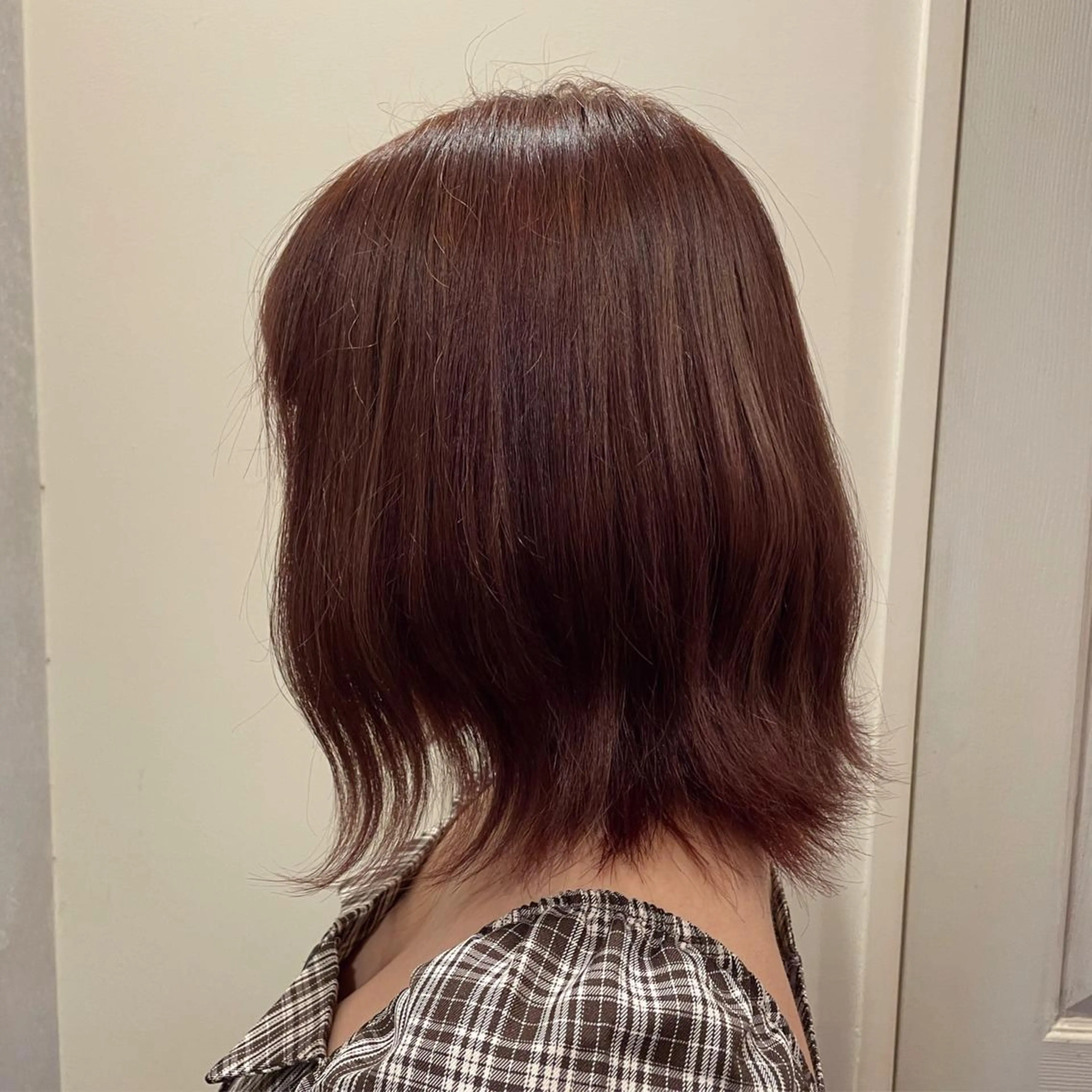 ミディアム カラー ブリーチ ブラウンカラー チョコレートブラウン ulQua 戸田のヘアスタイル