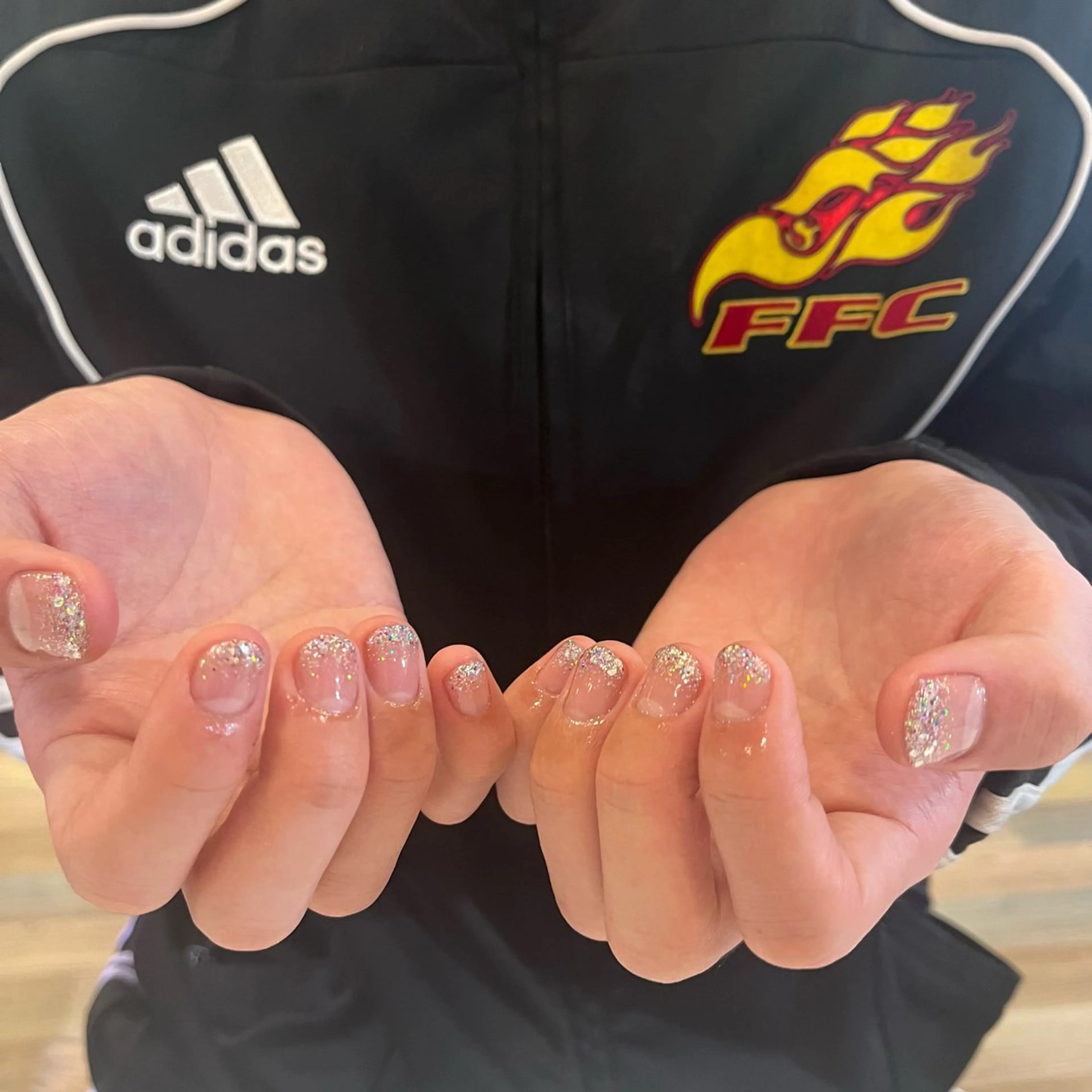 ネイル グラデーション ラメ(グリッター) ラメグラデーション メンズネイル ハンドネイル ♡Tajima Yumeka♡のネイルデザイン