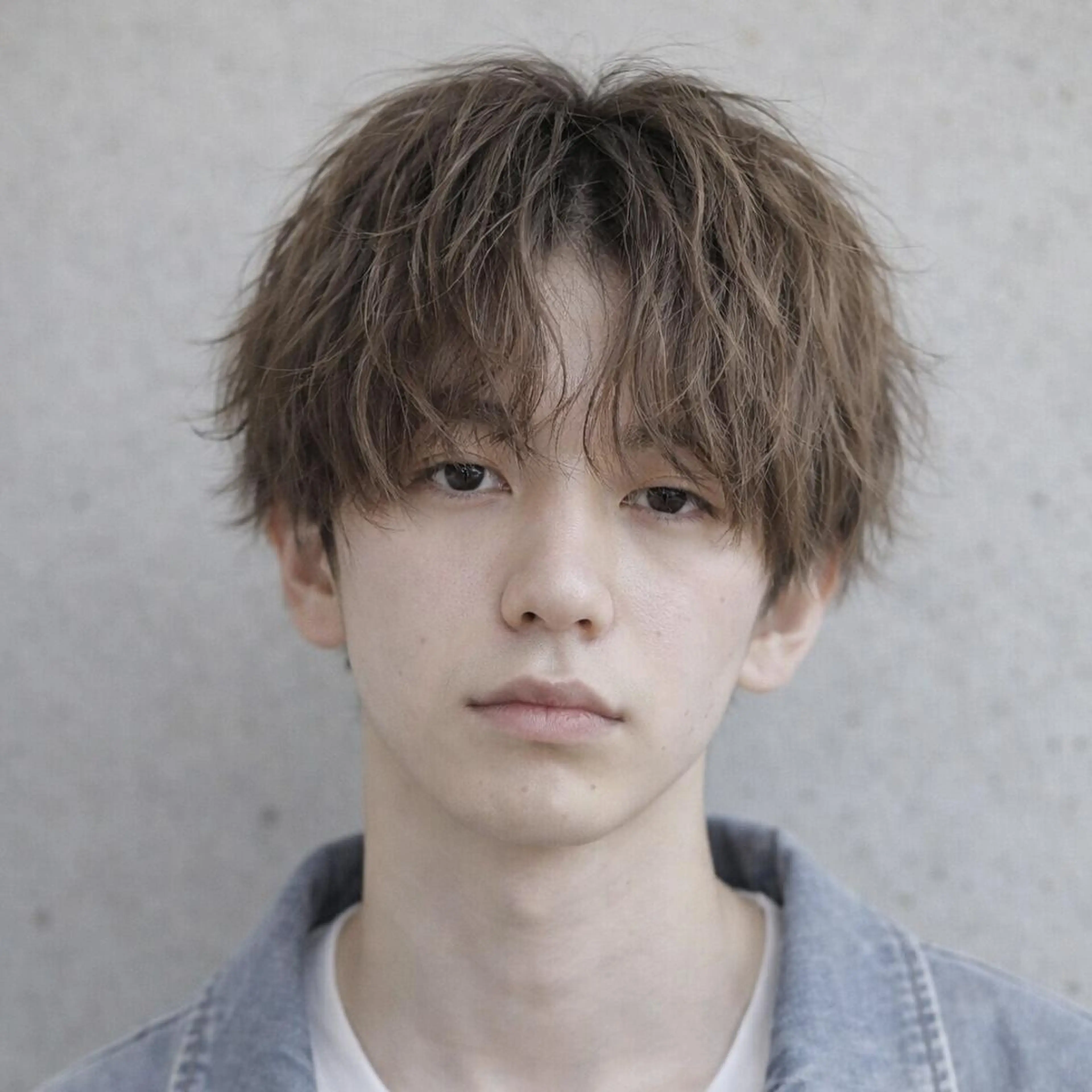 メンズ カット パーマ ヘアセット 表参道フェザーパーマ ニュアンスパーマのヘアスタイル