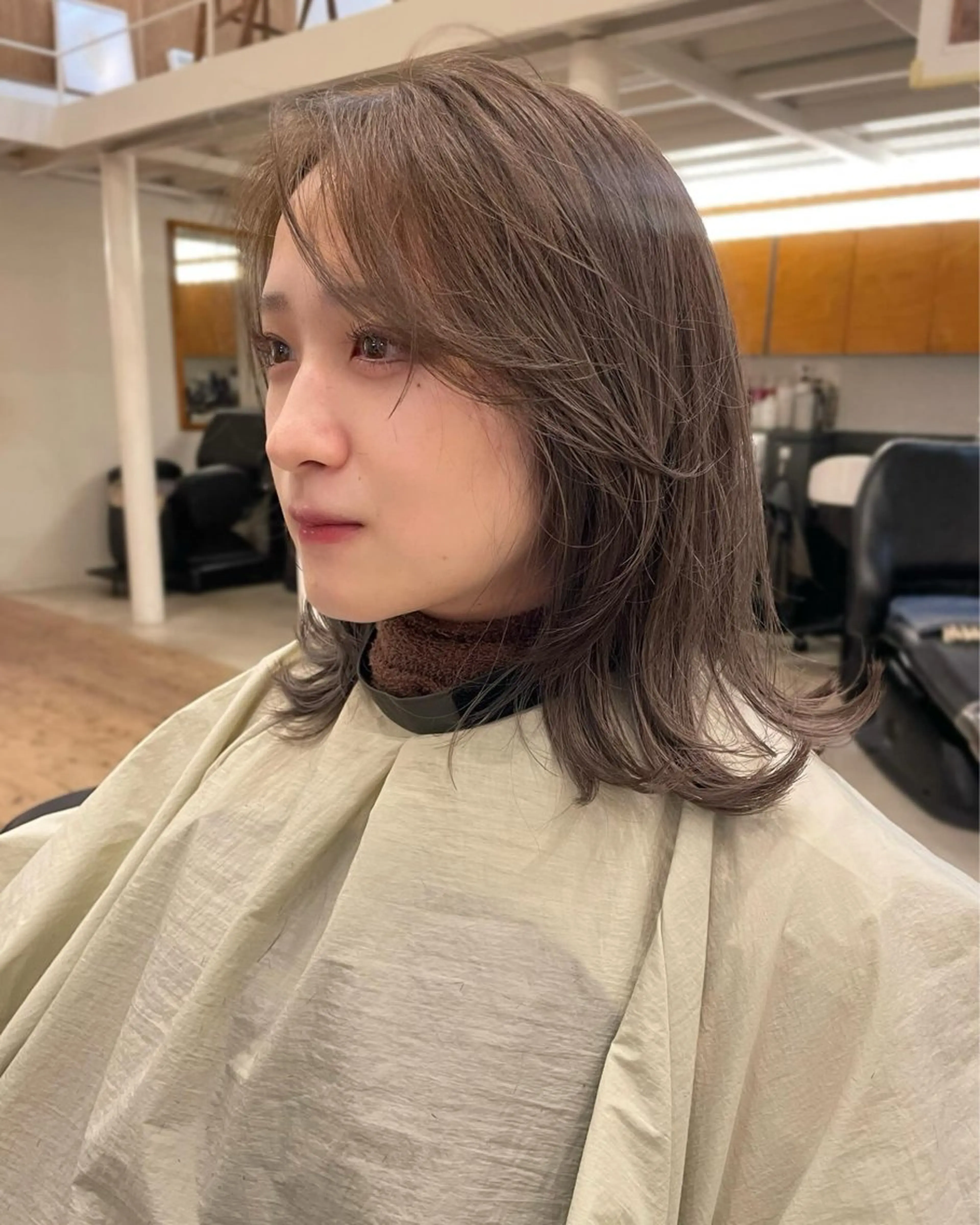 ミディアム カラー レイヤーカット tete nico所属・似合わせ/ヘアカラー nanami🌸のヘアスタイル