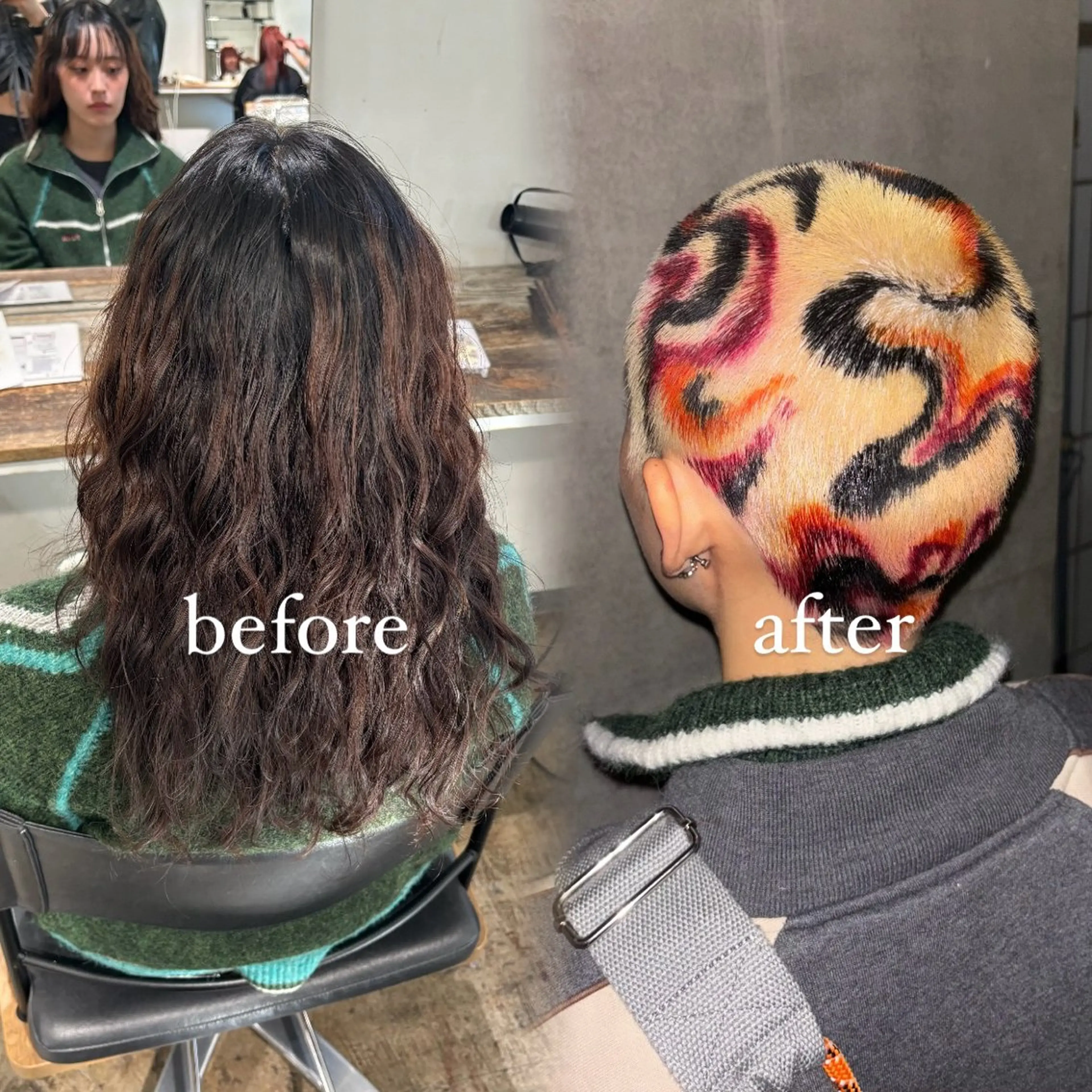 ショート カラー 💫miyu💫デザ インカラー/アレンジのヘアスタイル