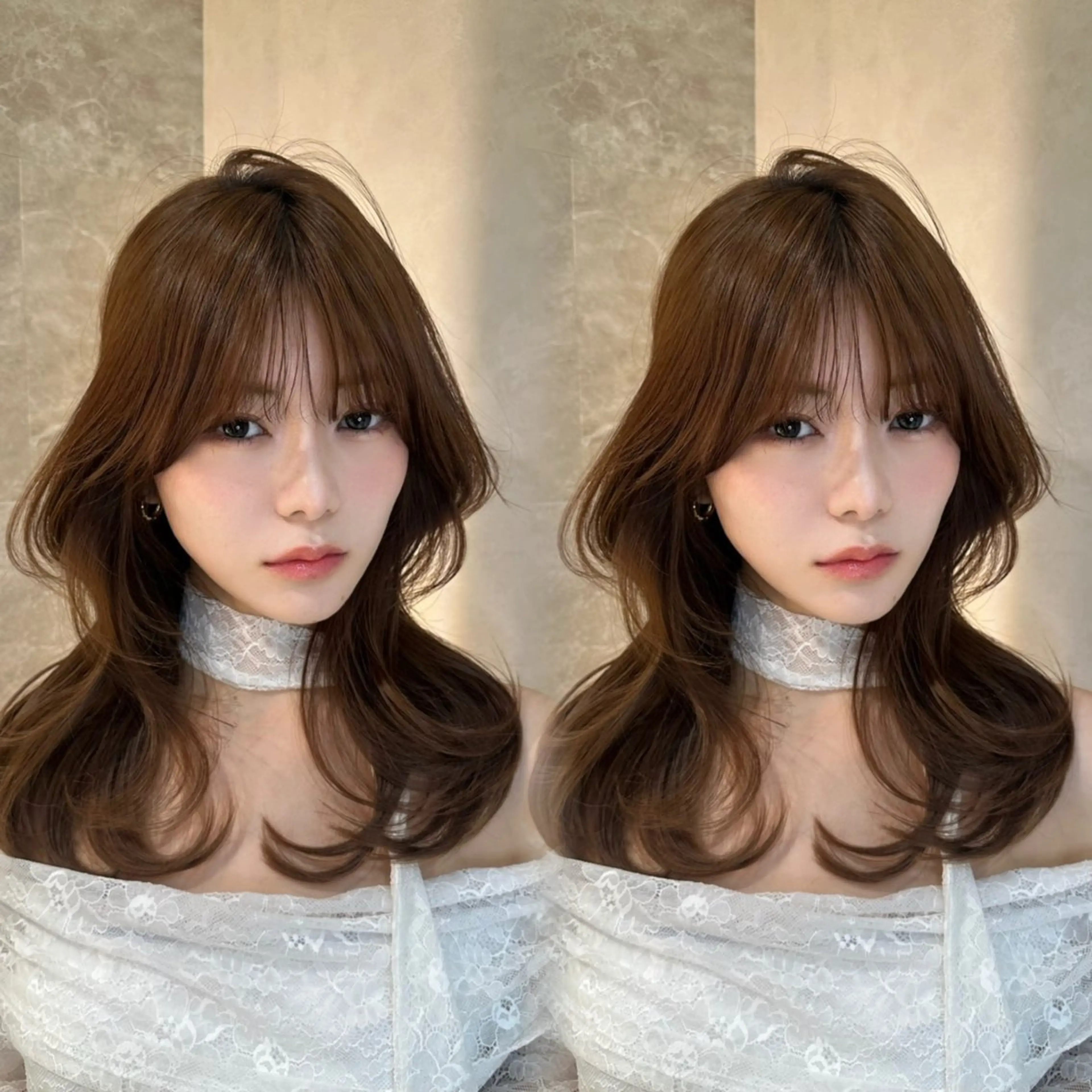 ミディアム カット ヘアカラー トリートメント lond rouge所属・🍂透明感カラー 美髪矯正　YUTOのヘアスタイル