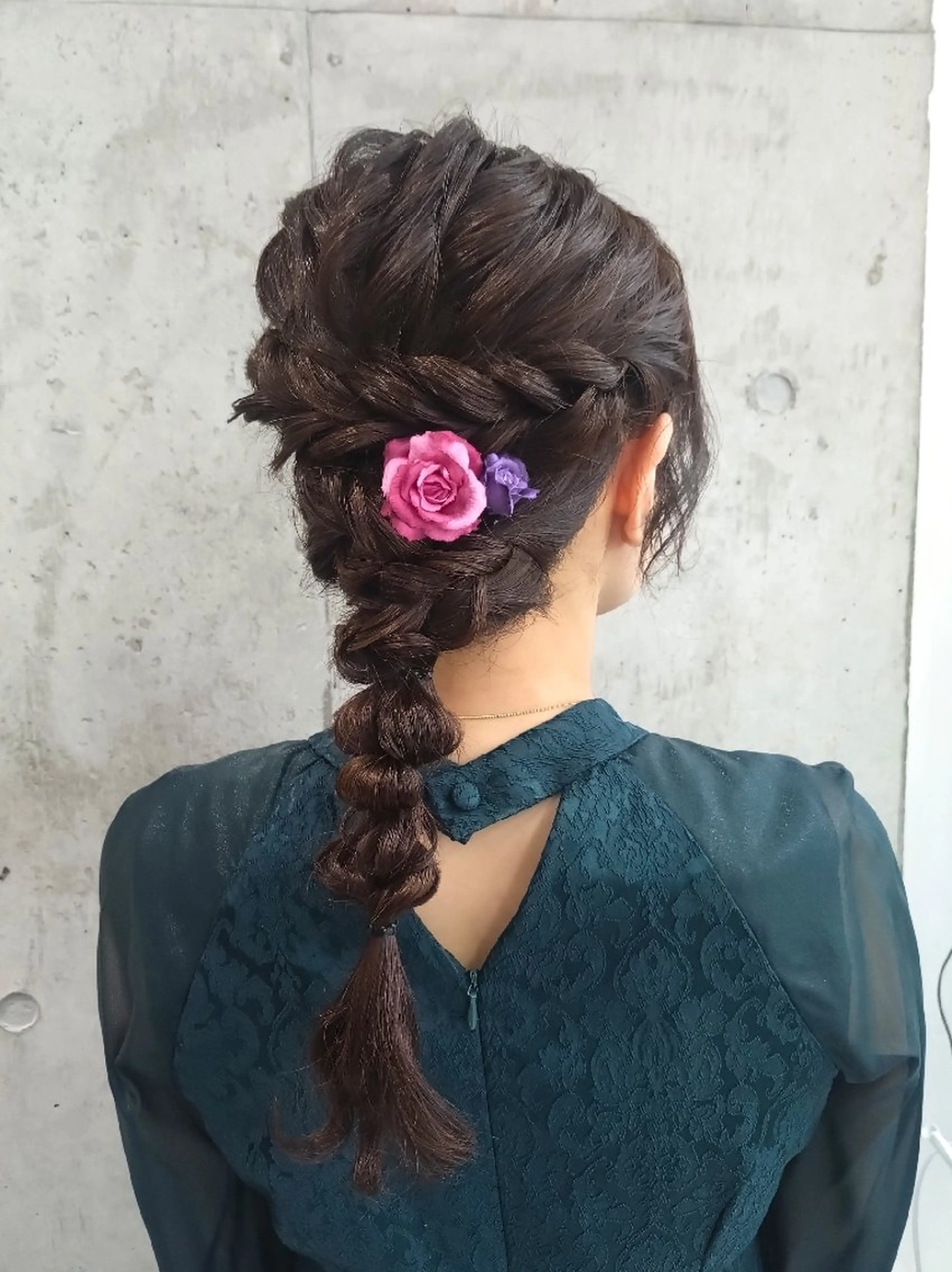 セミロング ヘアアレンジ ヘアセット ヘアアレンジ/透明感 カラー/AKARIのヘアスタイル