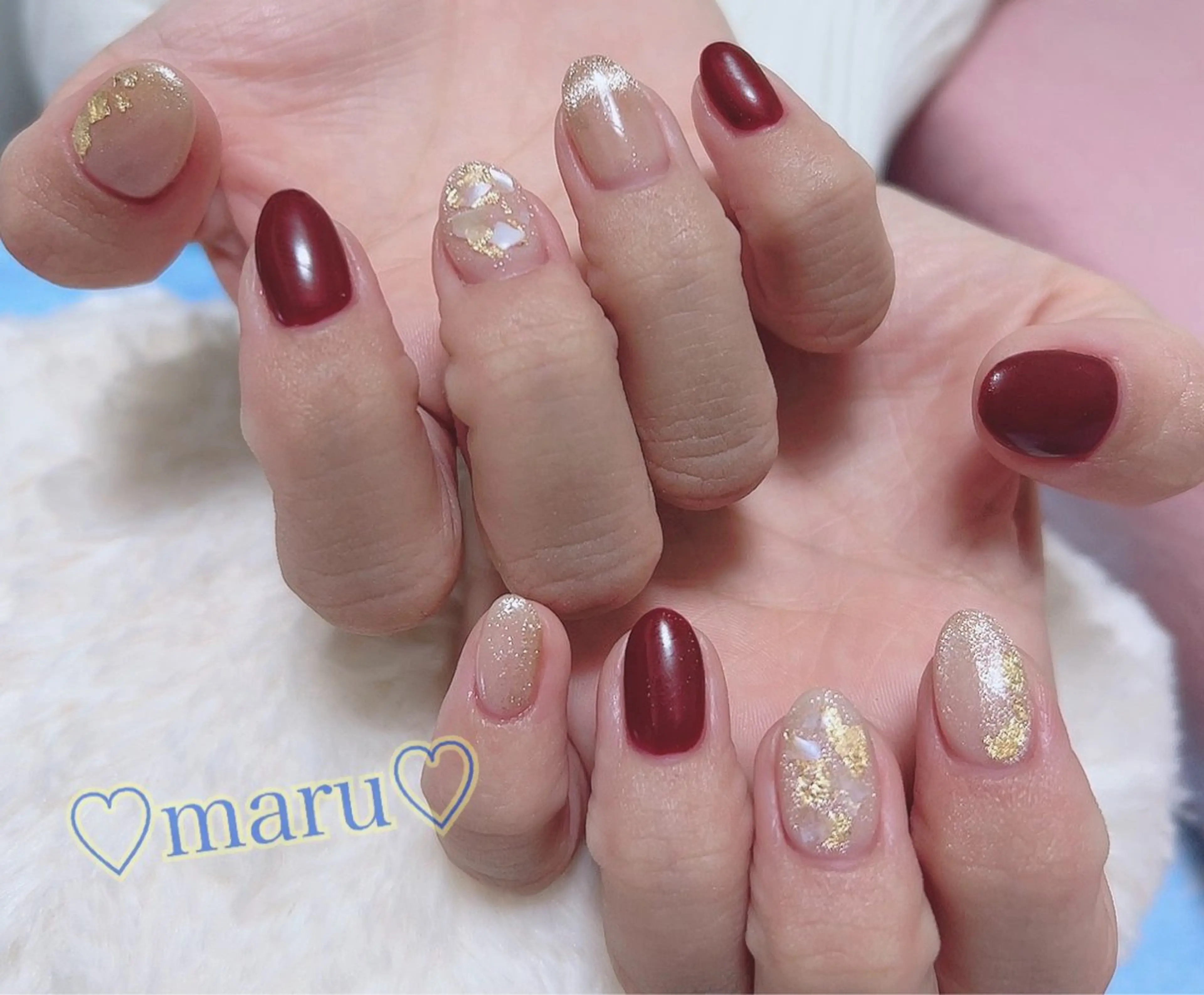 ネイル ハンドネイル フットネイル まるみ ♡のネイルデザイン