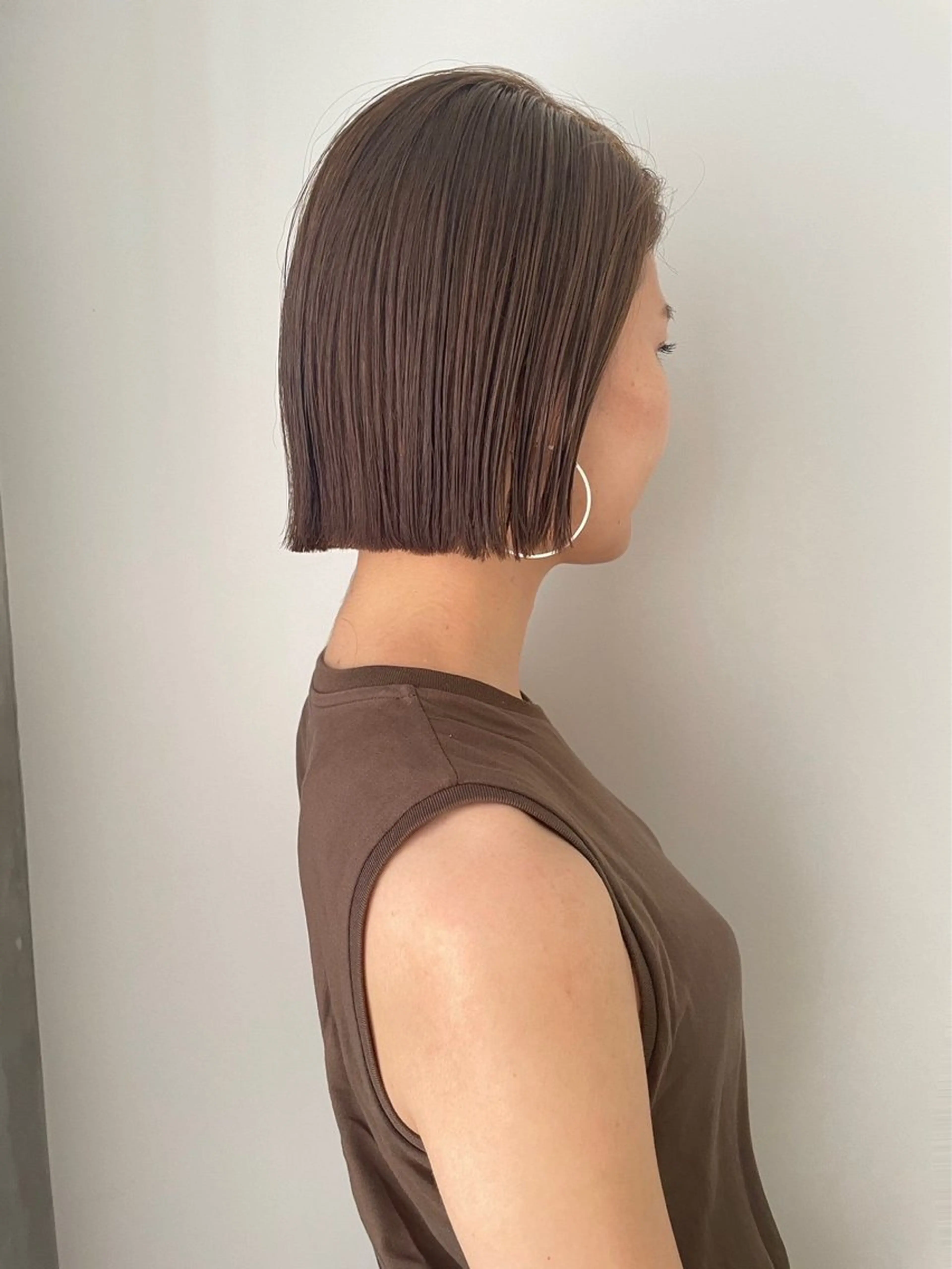 カラー ブラウンカラー 🫒🫒ブリーチなし 艶カラー🫒ヤマシロのヘアスタイル