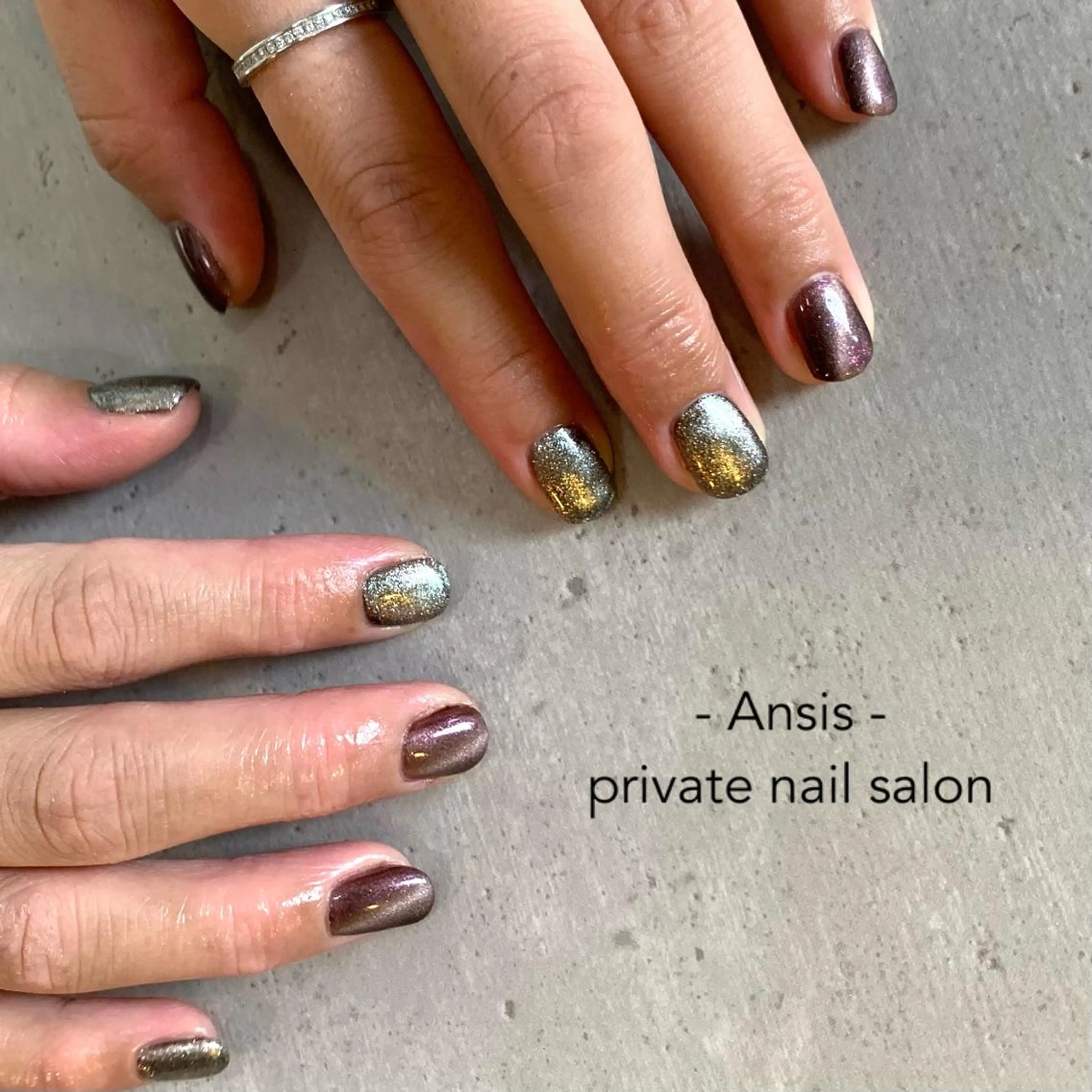 ネイル マグネットネイル ハンドネイル na kaのネイルデザイン