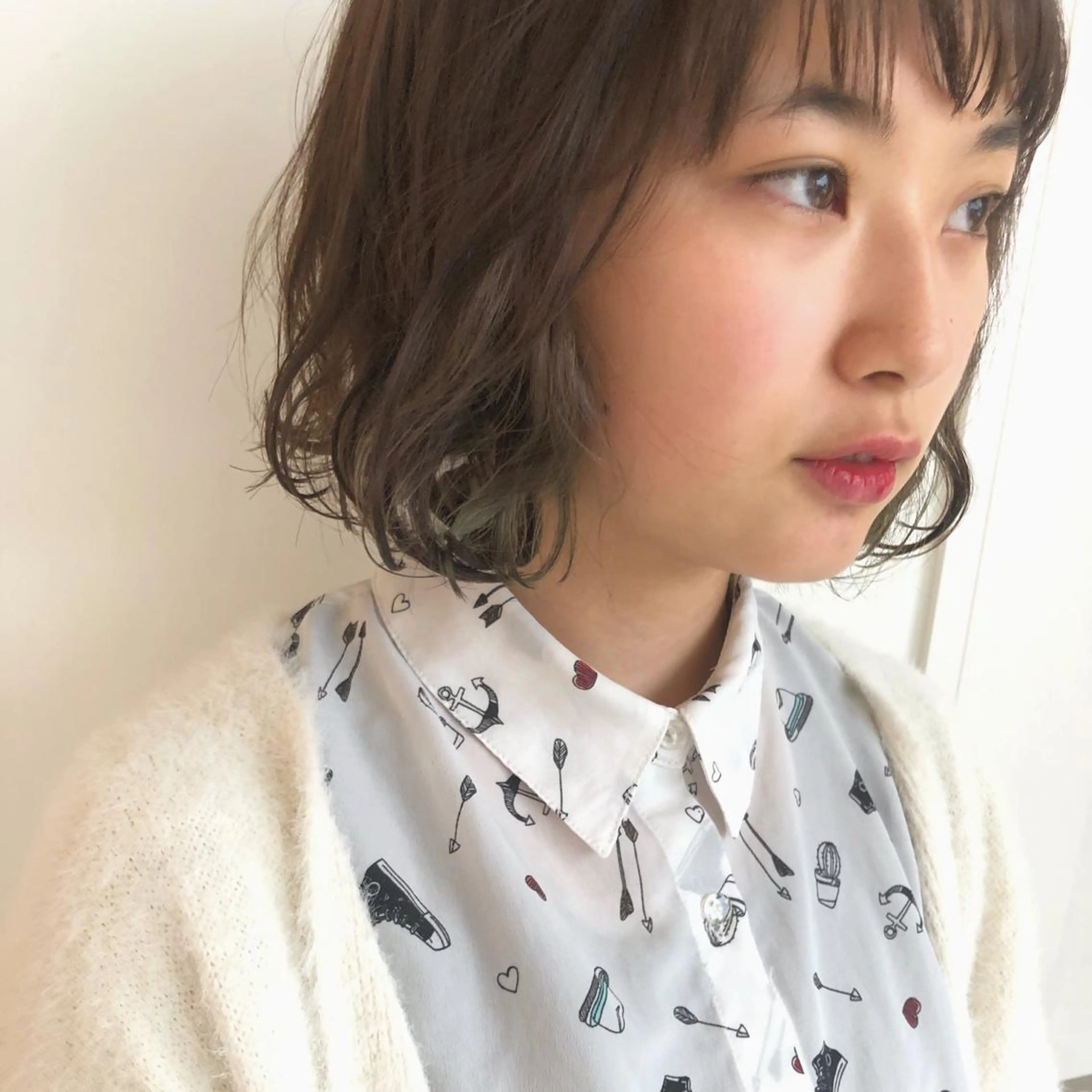 ショート カラー ベージュカラー ボブ カット ヘアカラー トリートメント ヘアセット ヤマモト マイのヘアスタイル