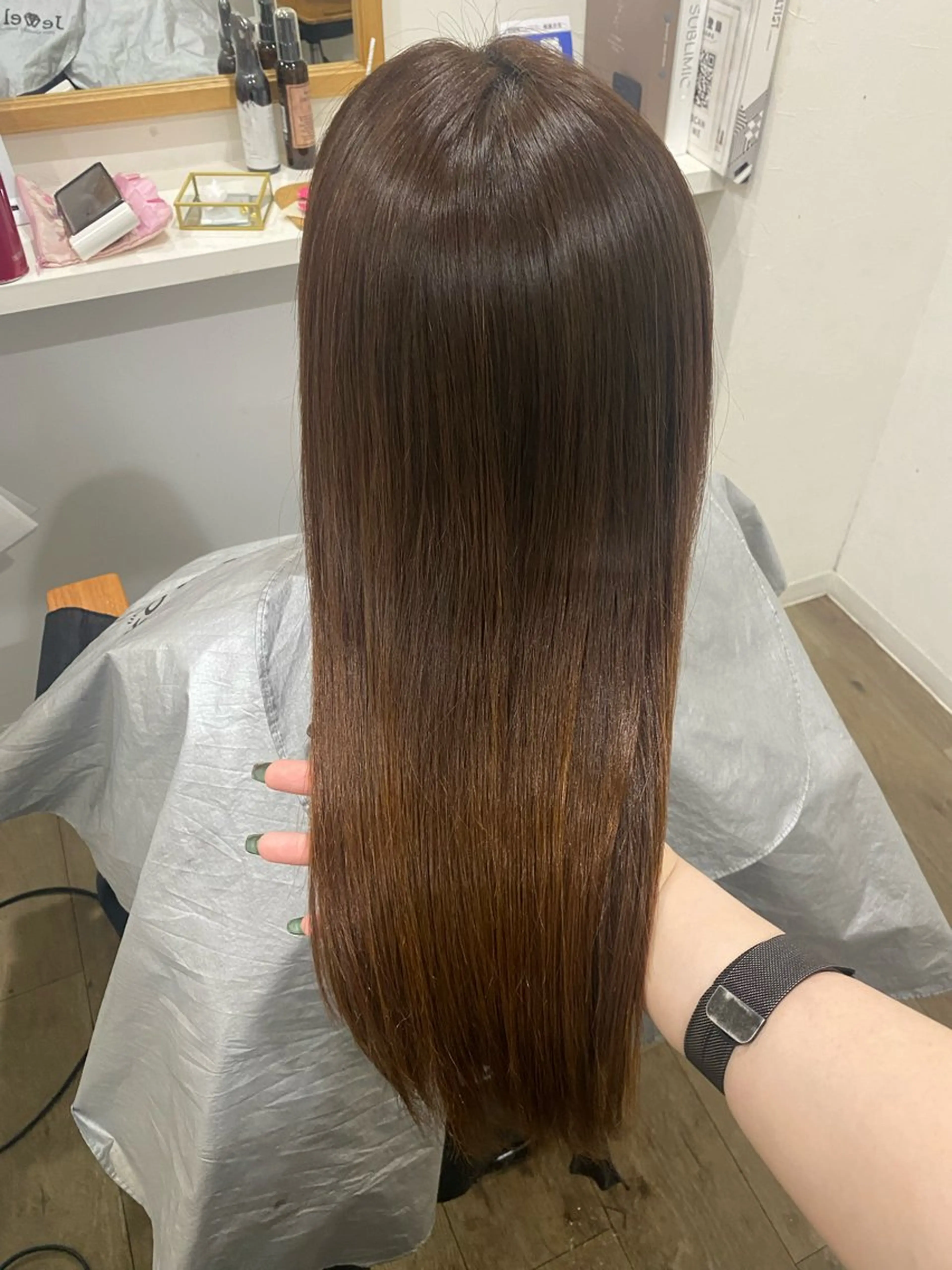 ロング カット 縮毛矯正 Jewel  Box東梅田所属・髪質改善サロン 梅田/ヨナミネのヘアスタイル