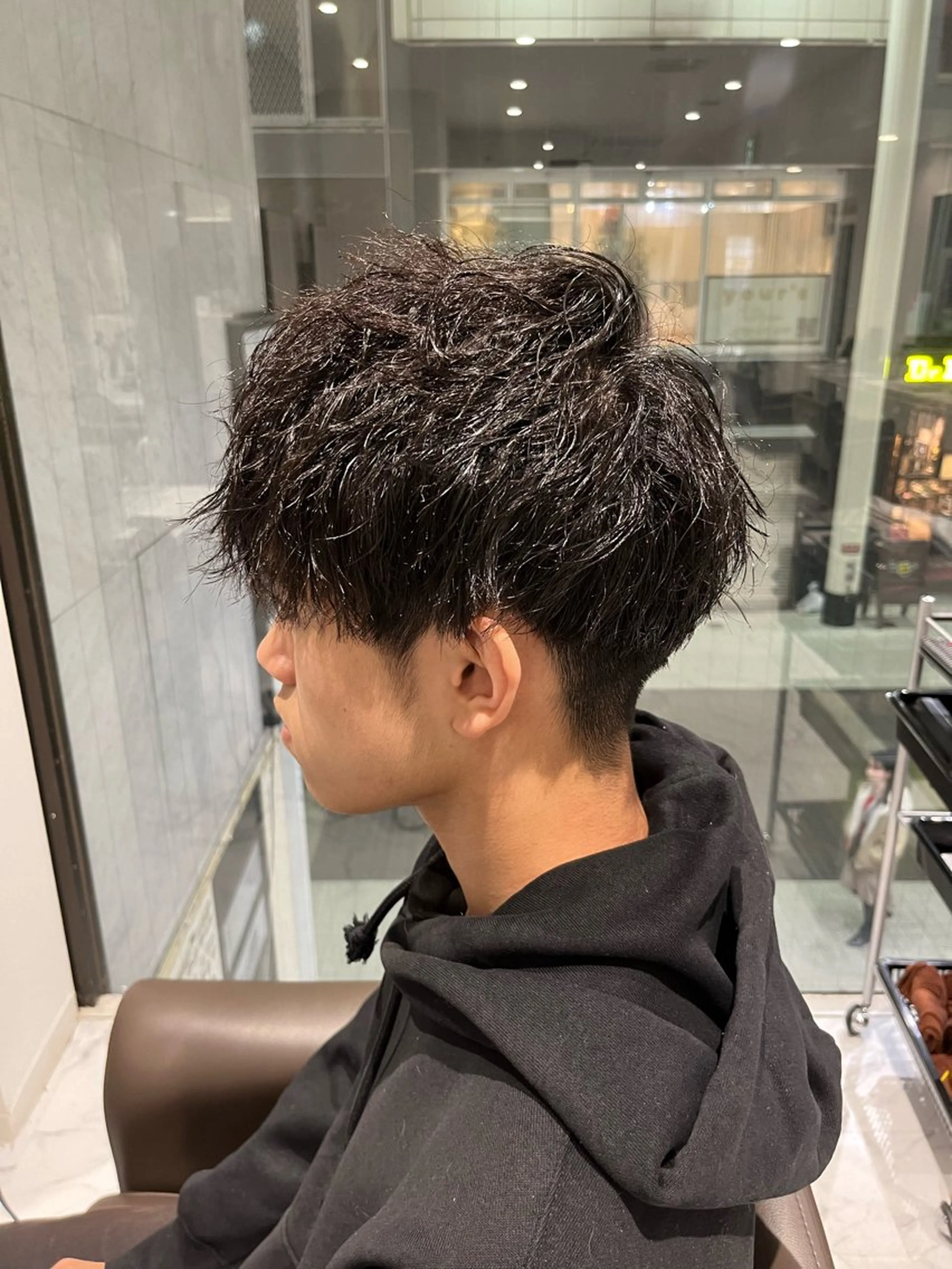 パーマ メンズ カット パーマ Grow by NYNY 坂本 理輝のヘアスタイル