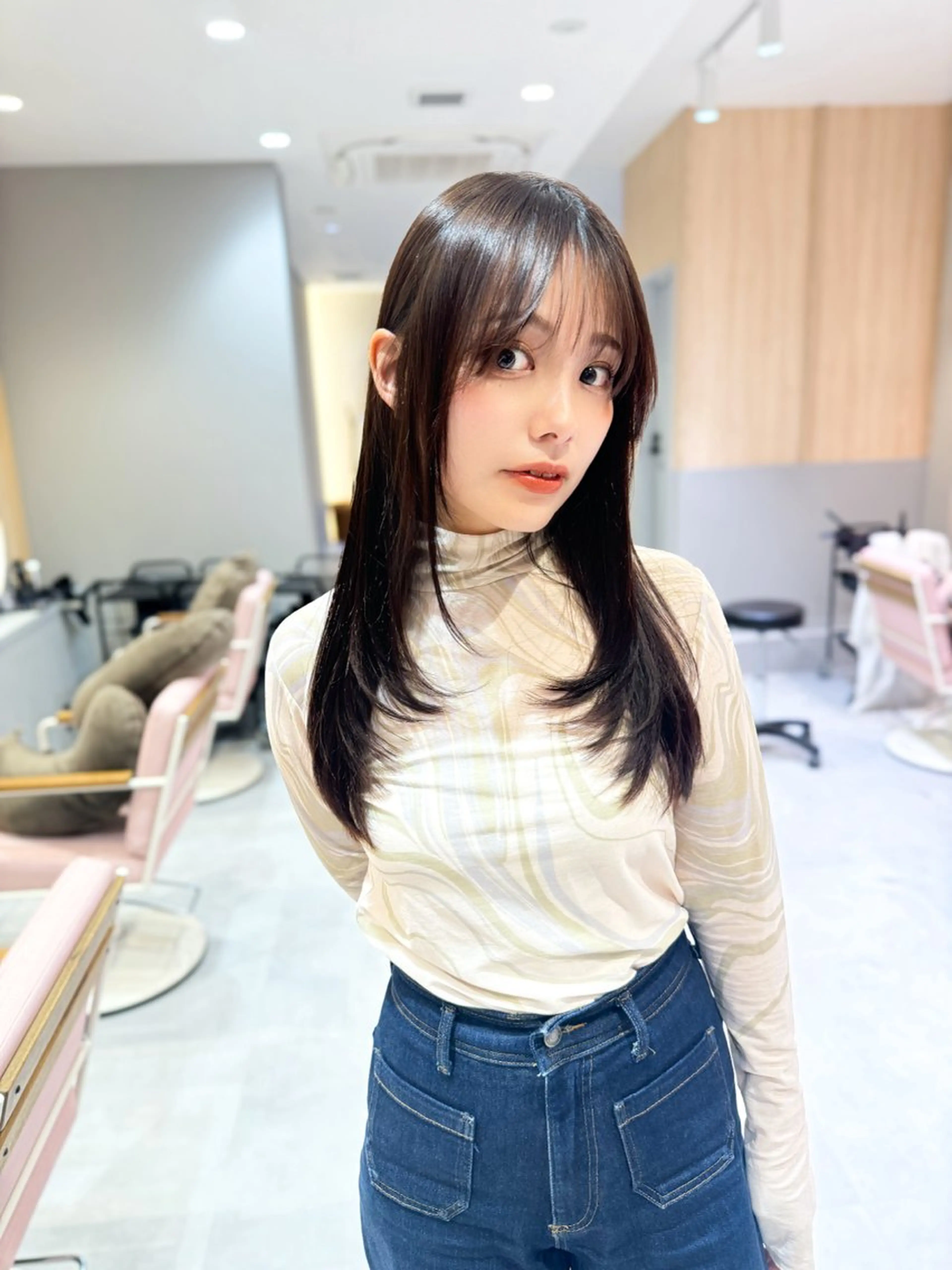 ロング カット 縮毛矯正 トリートメント ✂️似合わせの魔術師 石田一樹✂️のヘアスタイル