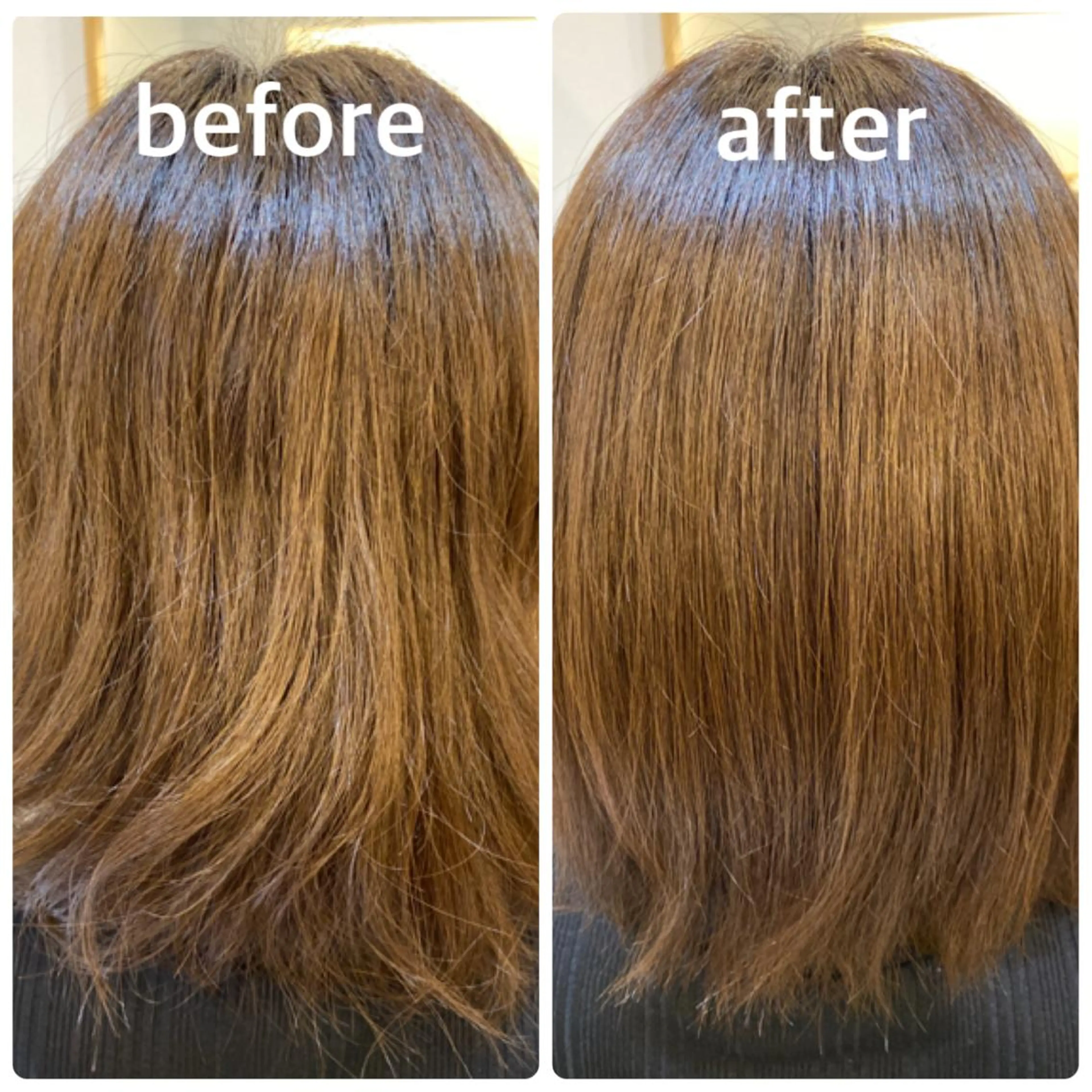 ミディアム カラー カット ヘアカラー トリートメント エイト ウメダのヘアスタイル