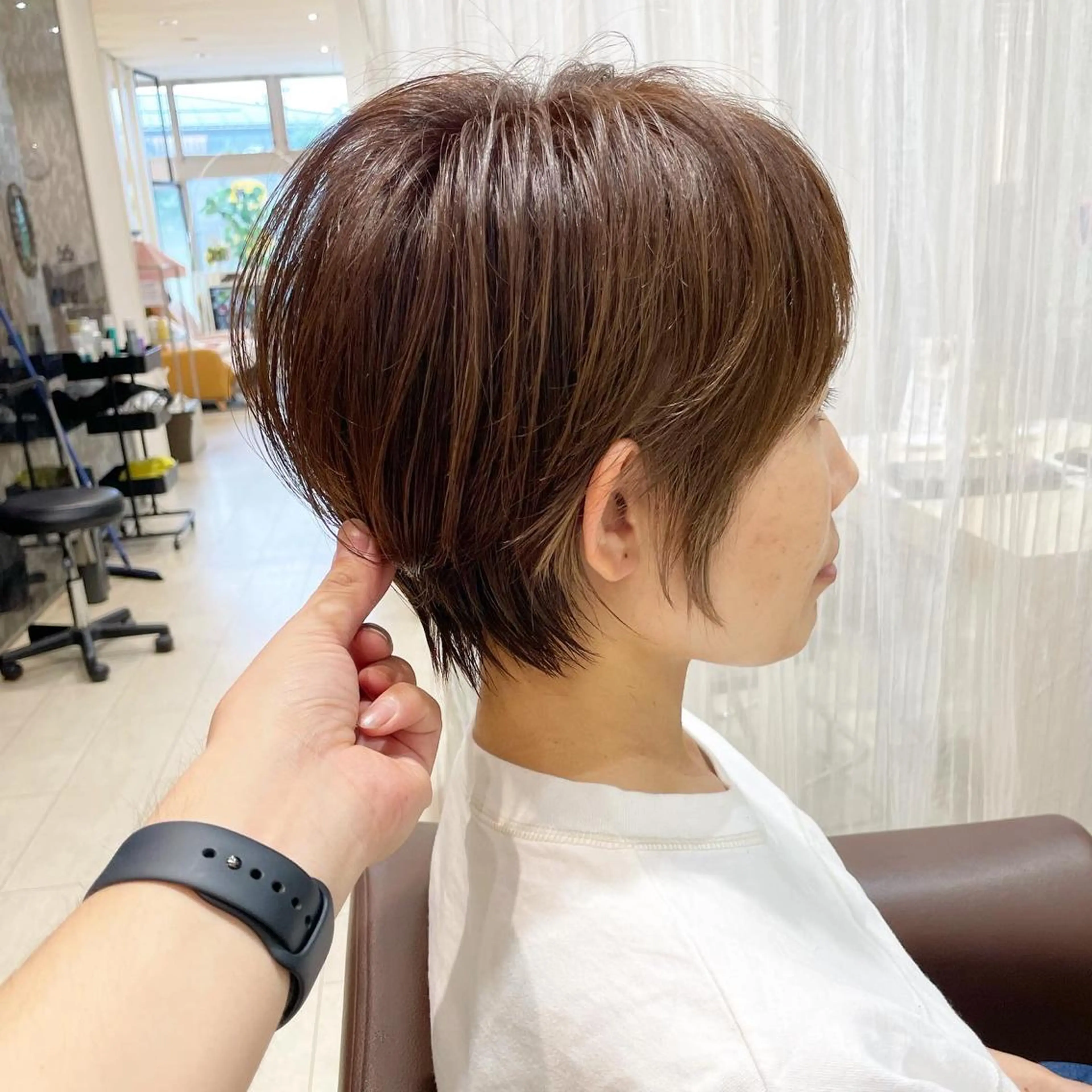 ショート 韓国レイヤー🇰🇷 ReLien西大寺店のヘアスタイル