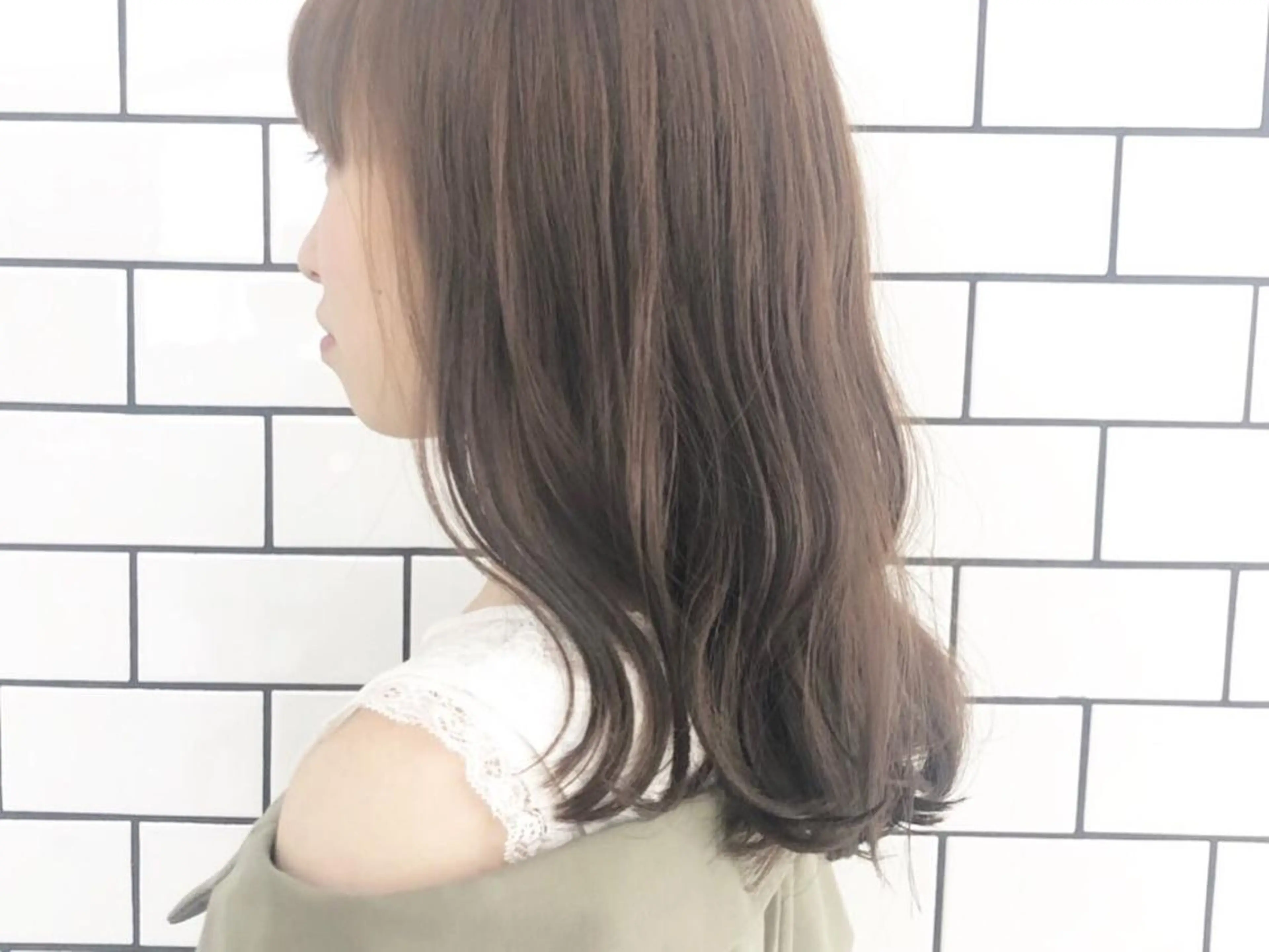 ミディアム カラー パーマ ヘアアレンジ ネイル マツエク・マツパ 川野 彩海のヘアスタイル