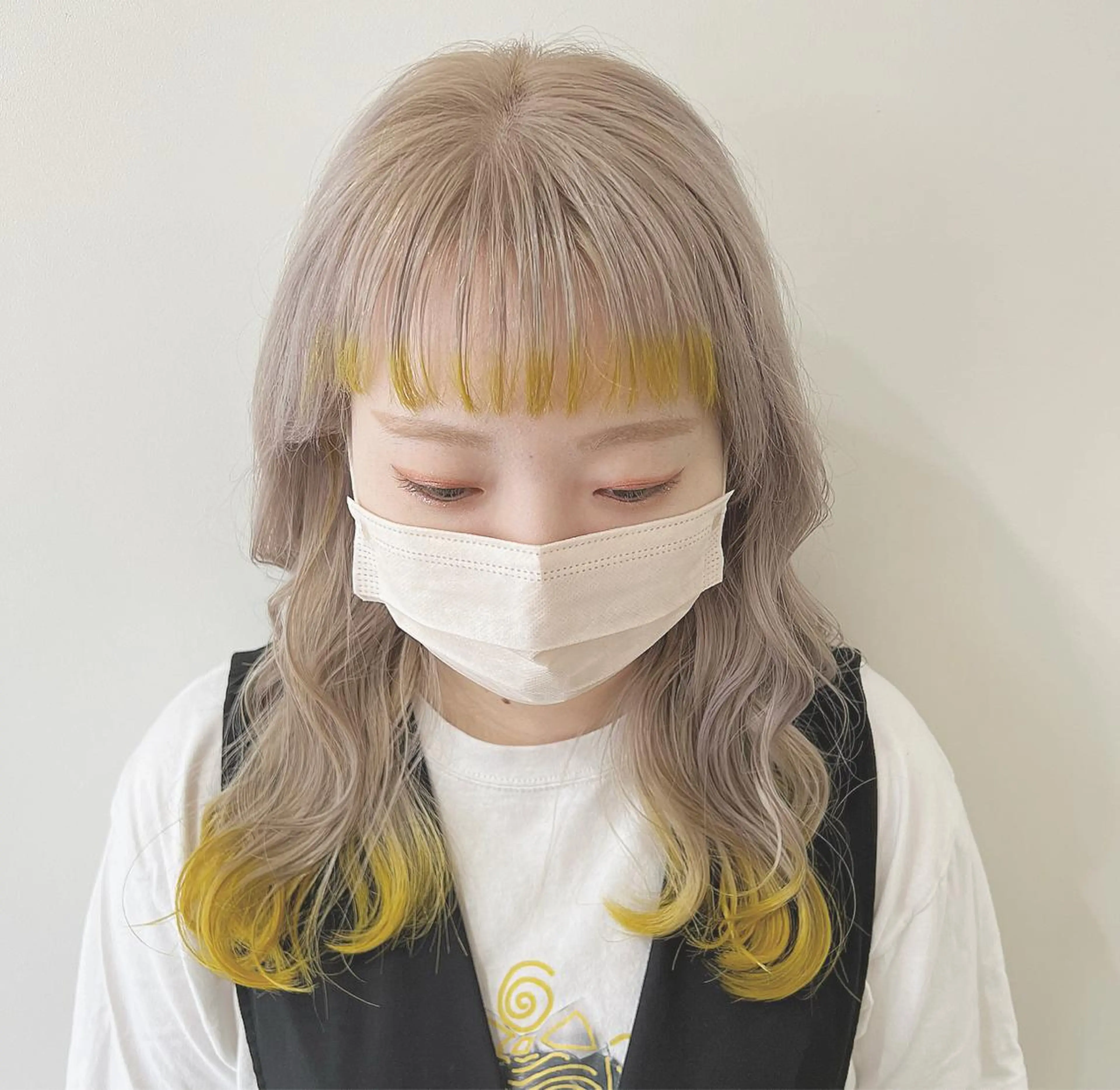 ロング カット ヘアカラー 切りっぱなしボブ 👩🏼ミニボブのヘアスタイル
