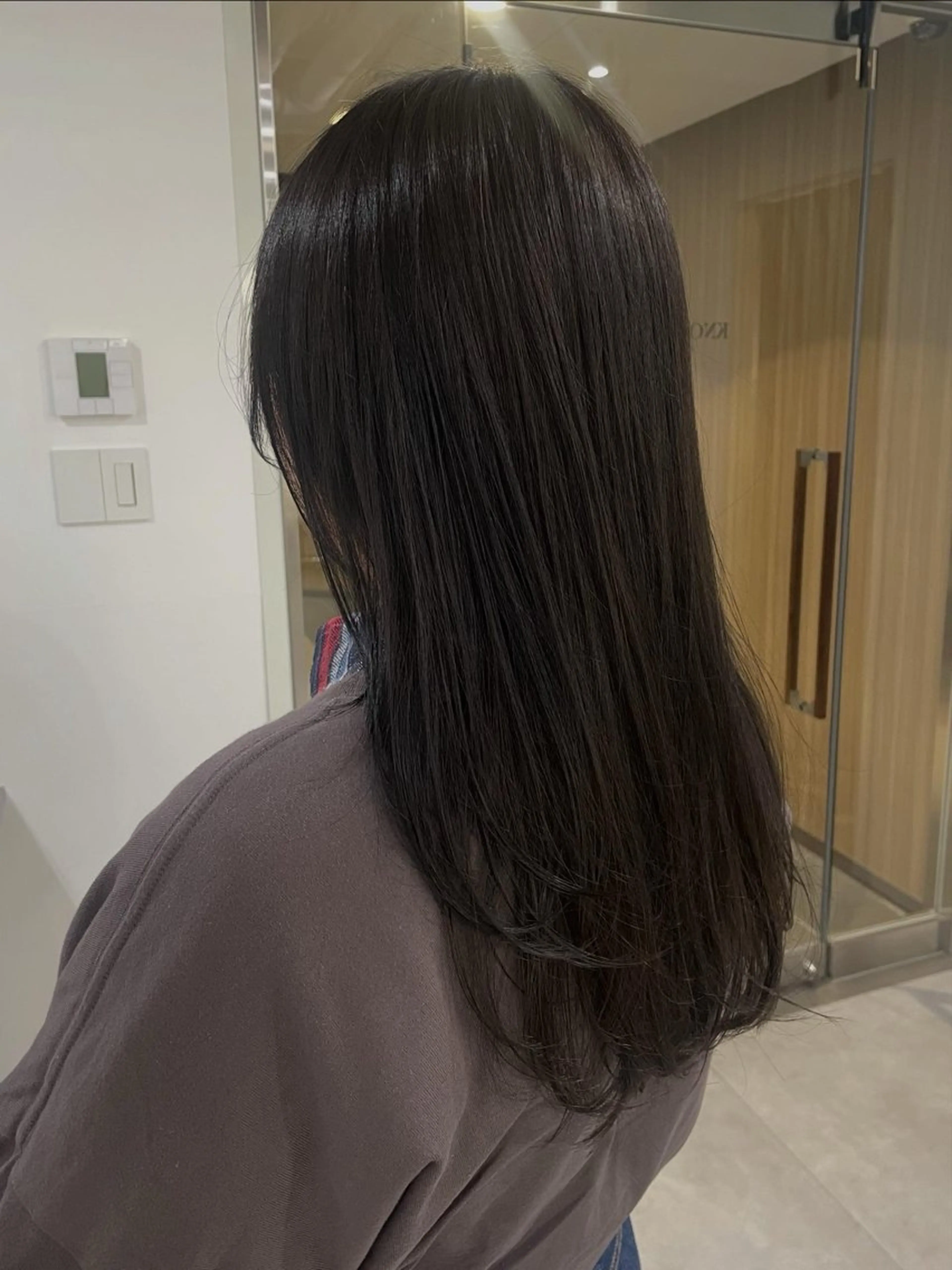 セミロング カラー カラーモデル募集/ 森本明花のヘアスタイル