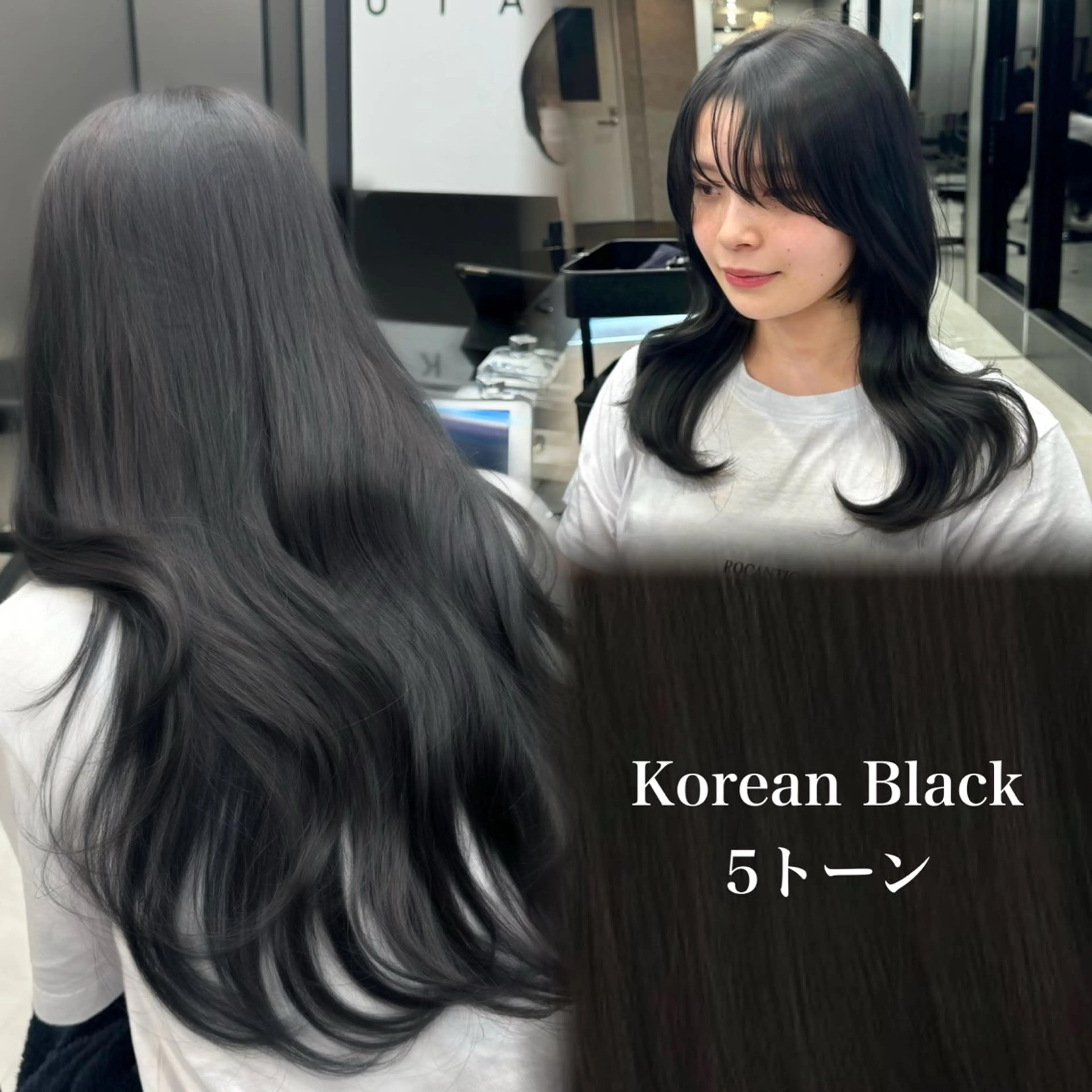 セミロング カラー カット ヘアカラー 🌈【透明感・韓国 ヘア】YUYA🌈のヘアスタイル