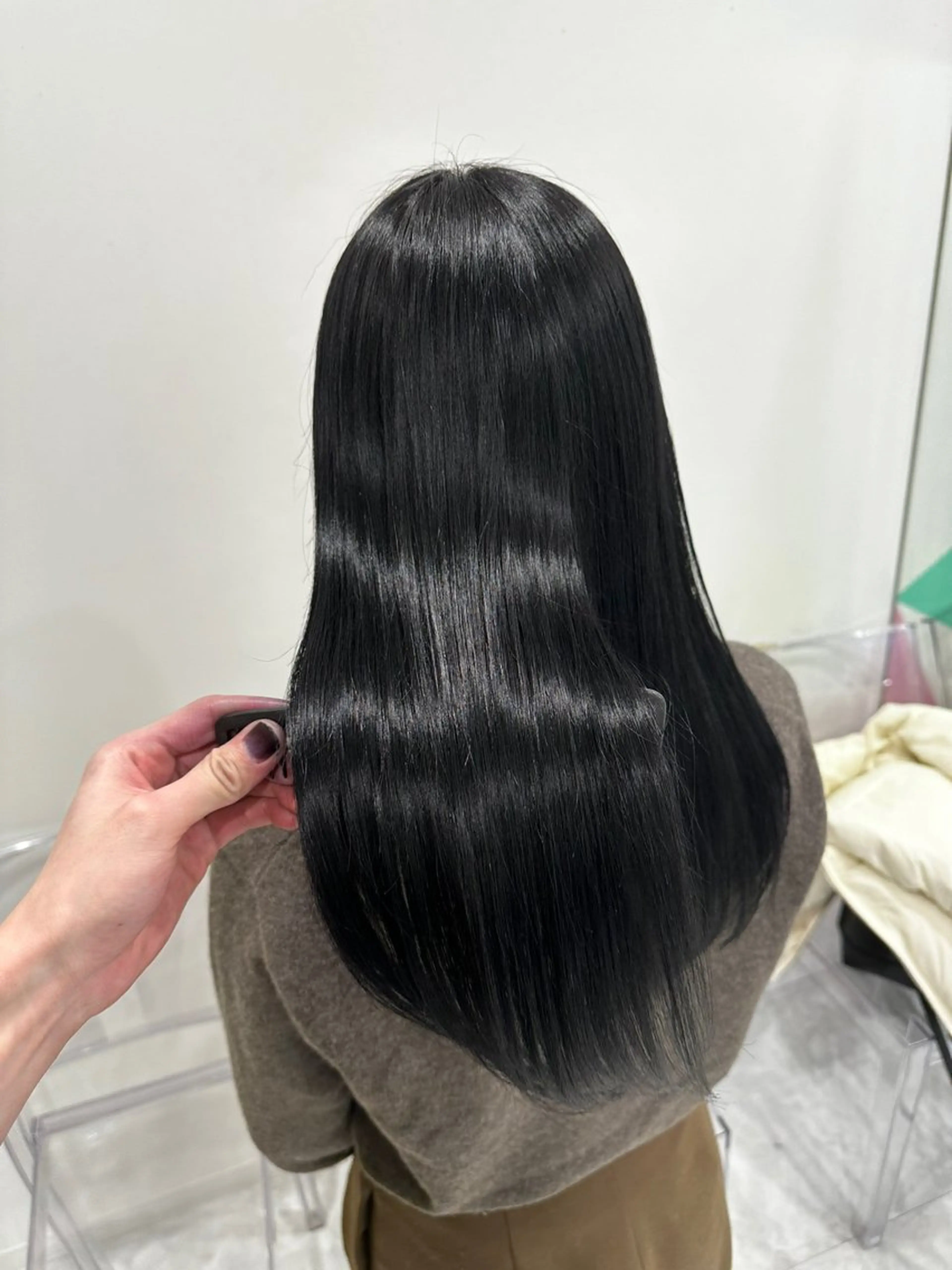 ロング カラー 中韓レイヤー/ ブラウン🤎はやとのヘアスタイル