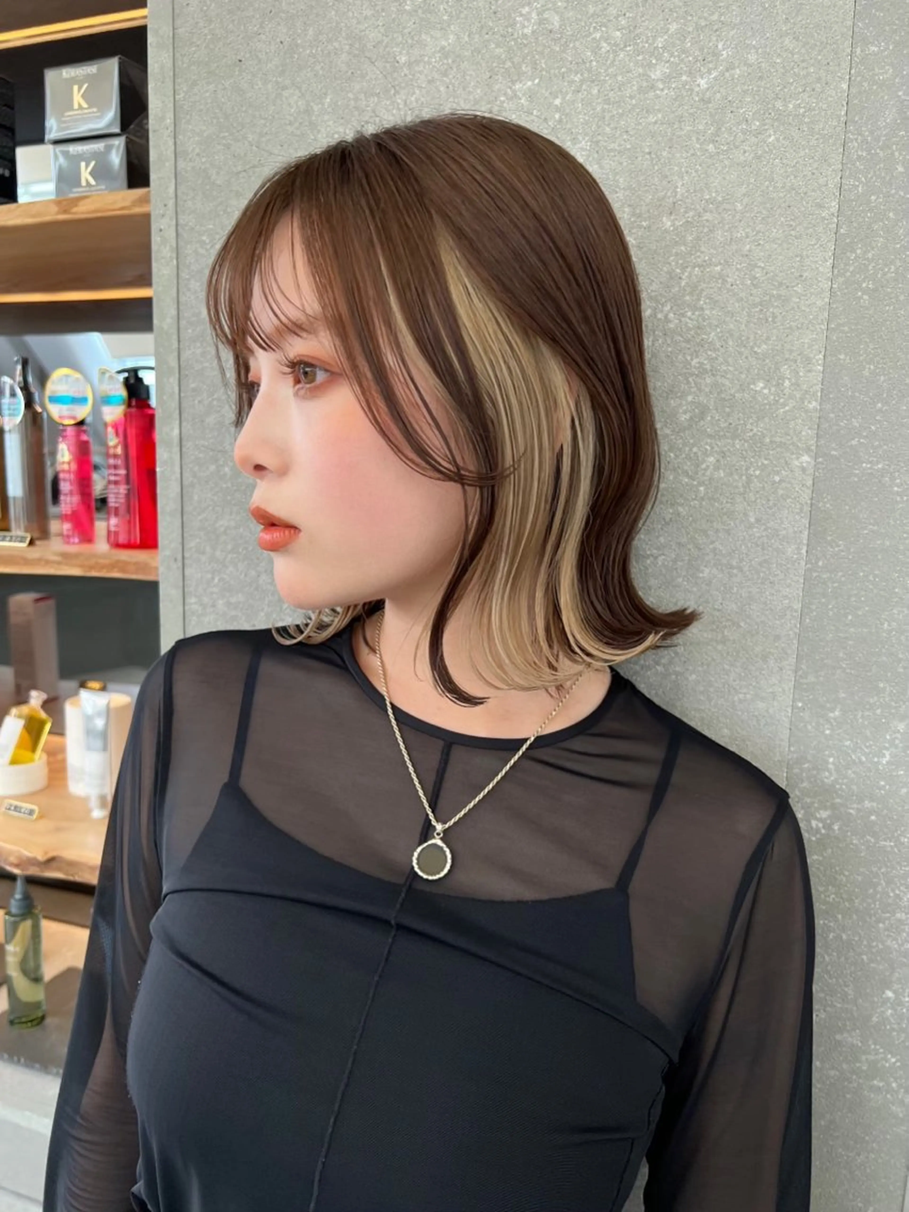 ❤️学生さん🌈オシャレさんに大人気👑インナーカラー＋全体カラー＋髪質集中トリートメント✨の写真