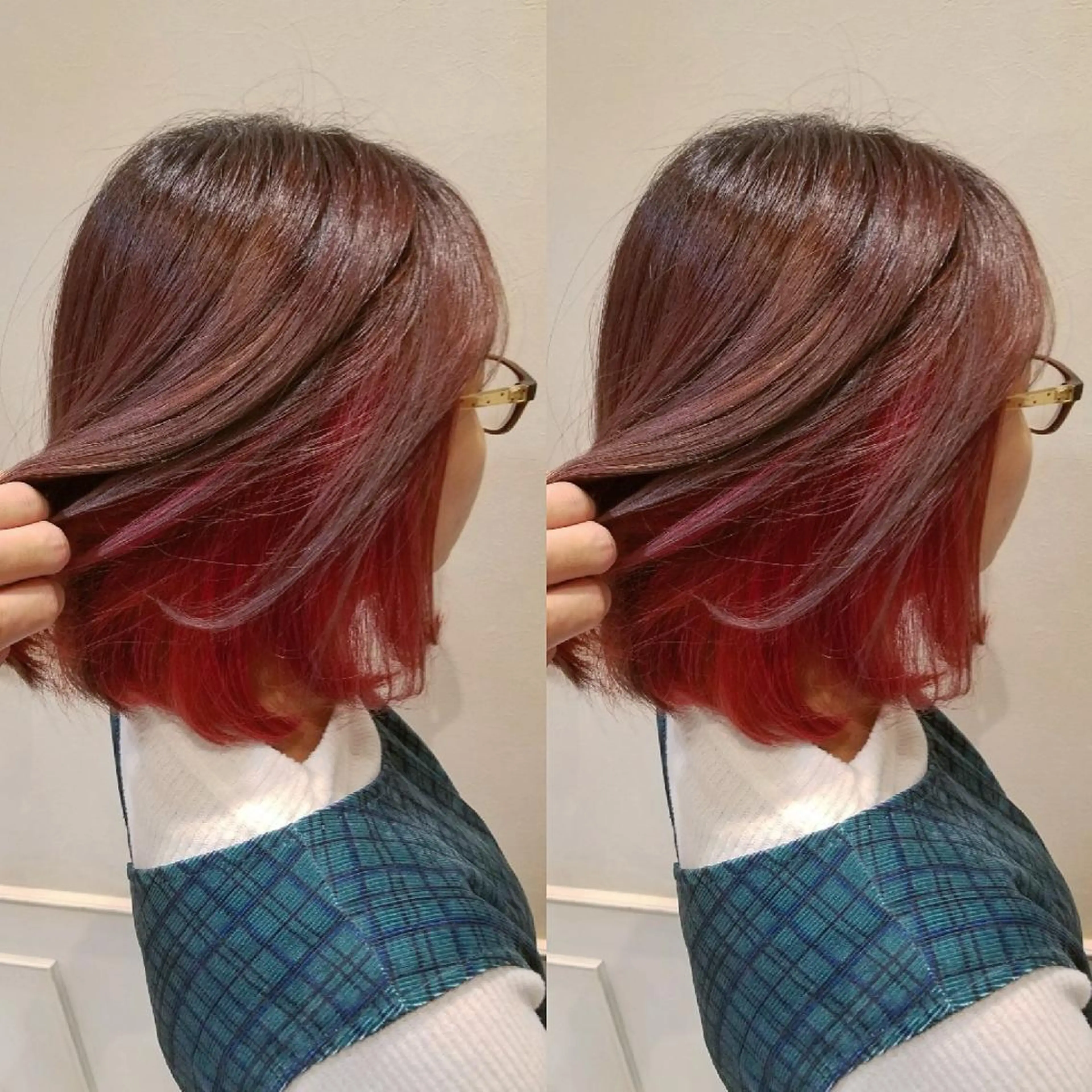 ミディアム カラー ピンクカラー レッドカラー grow上野御徒町【グロウ】所属・ブリーチ・ハイトーン 特化🎉内山のヘアスタイル