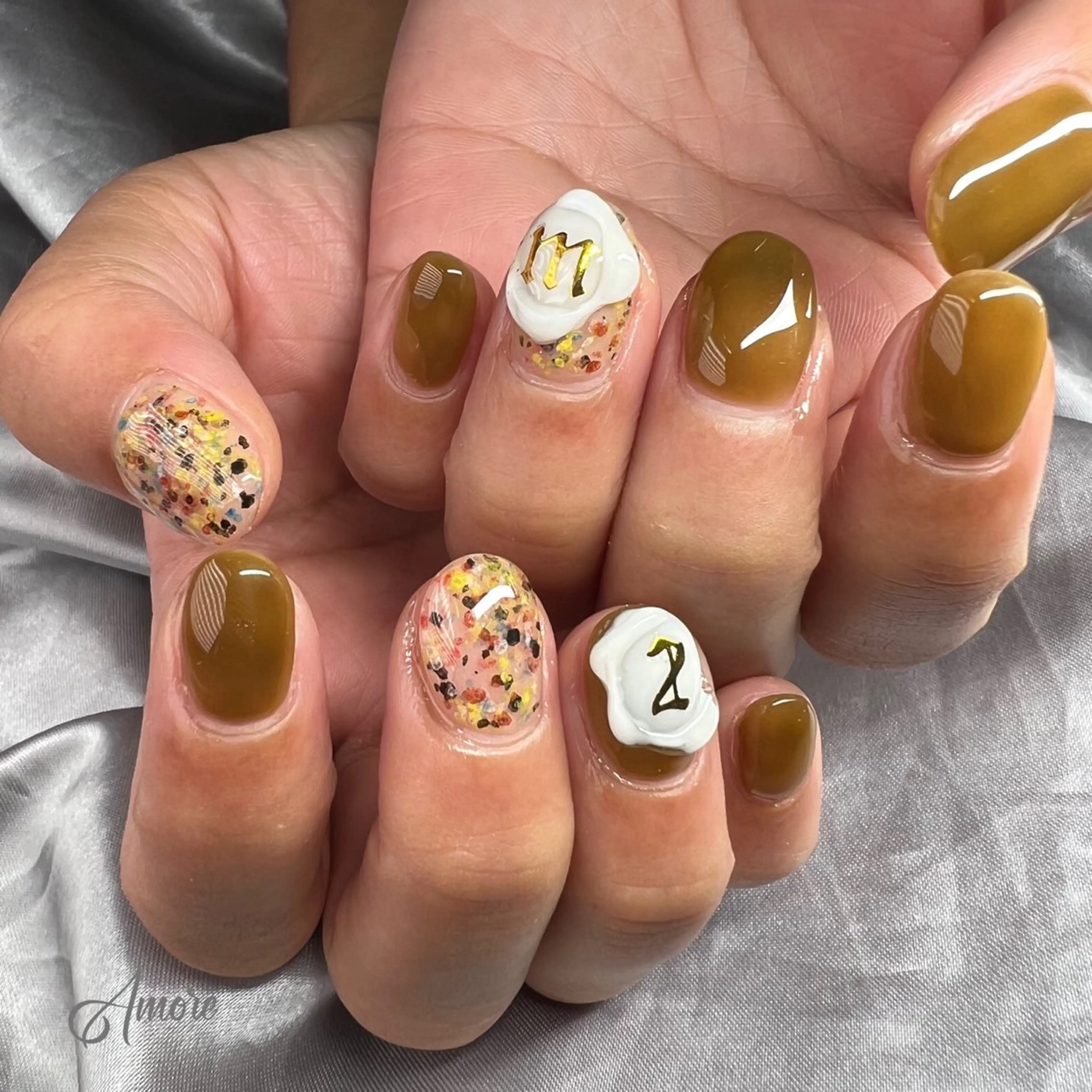 ネイル ジェルネイル 韓国ネイル パラジェル ハンドネイル ハンドケア You kyehwaのネイルデザイン