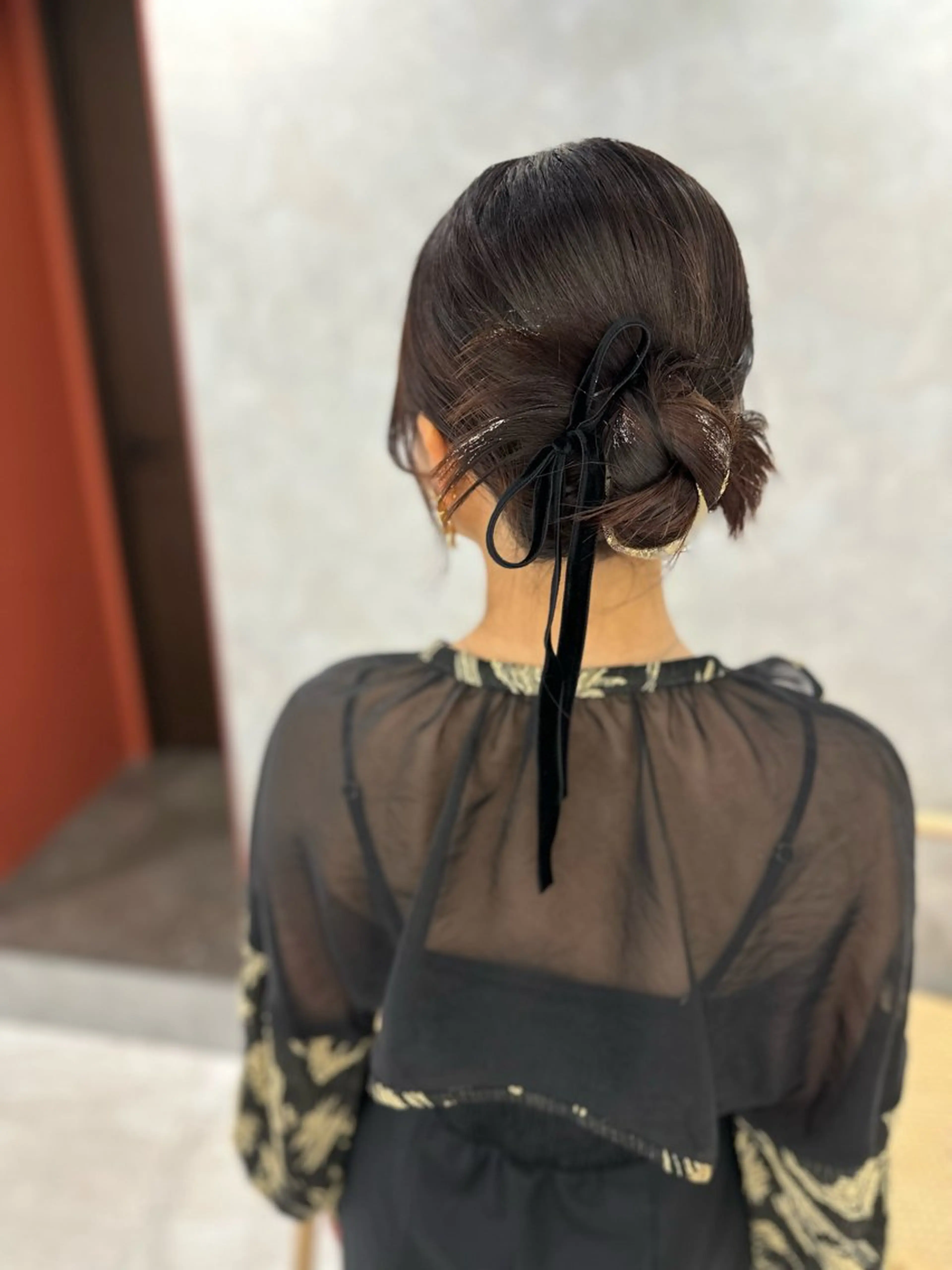 ミディアム ヘアセット ubu share salon所属・鈴村緋女／ヘアセット ／耳ツボジュエリーのその他イメージ