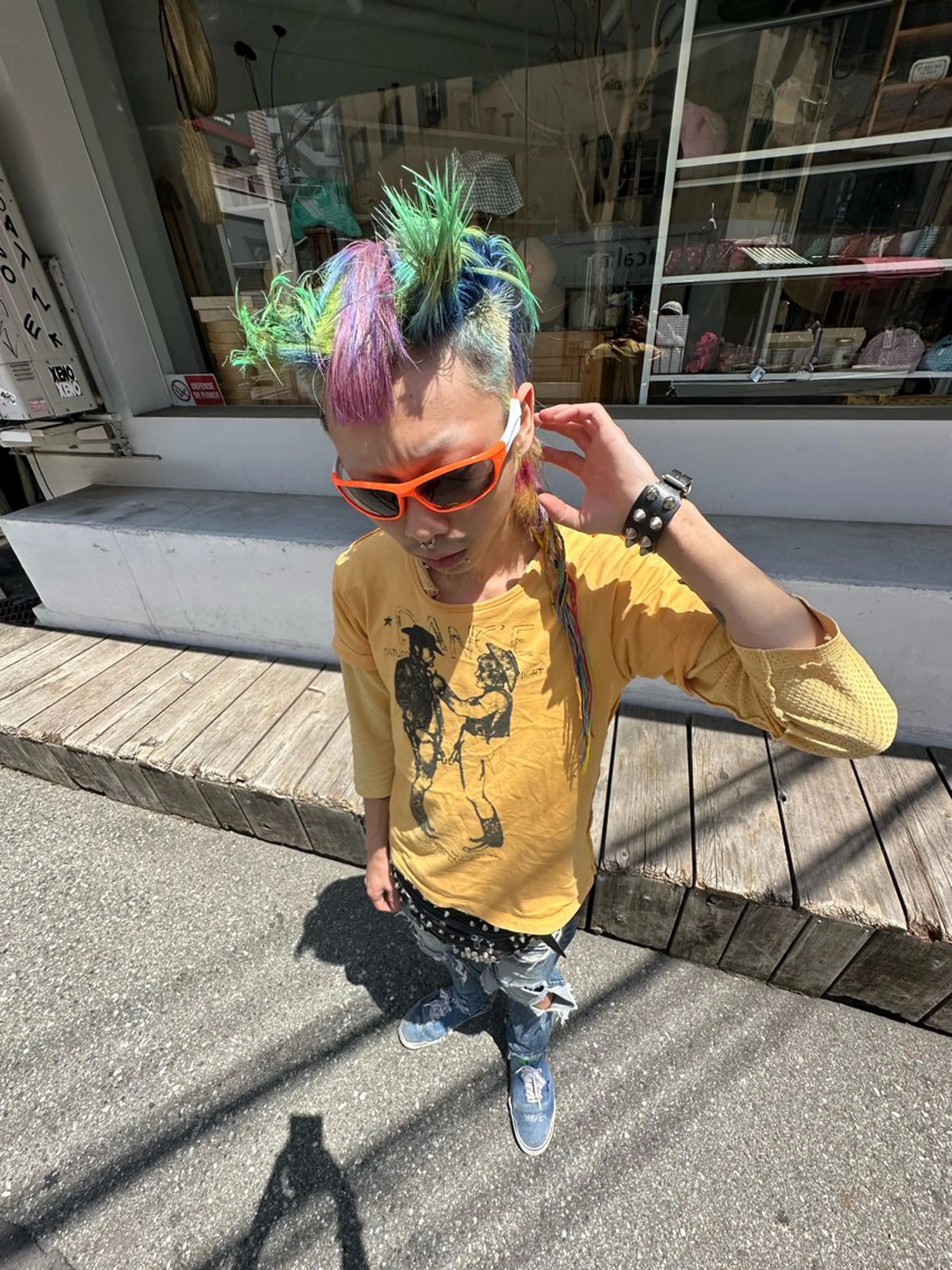 カラー メンズ デザインカラー デザインカラー/中性 ウルフ/mitsuのヘアスタイル