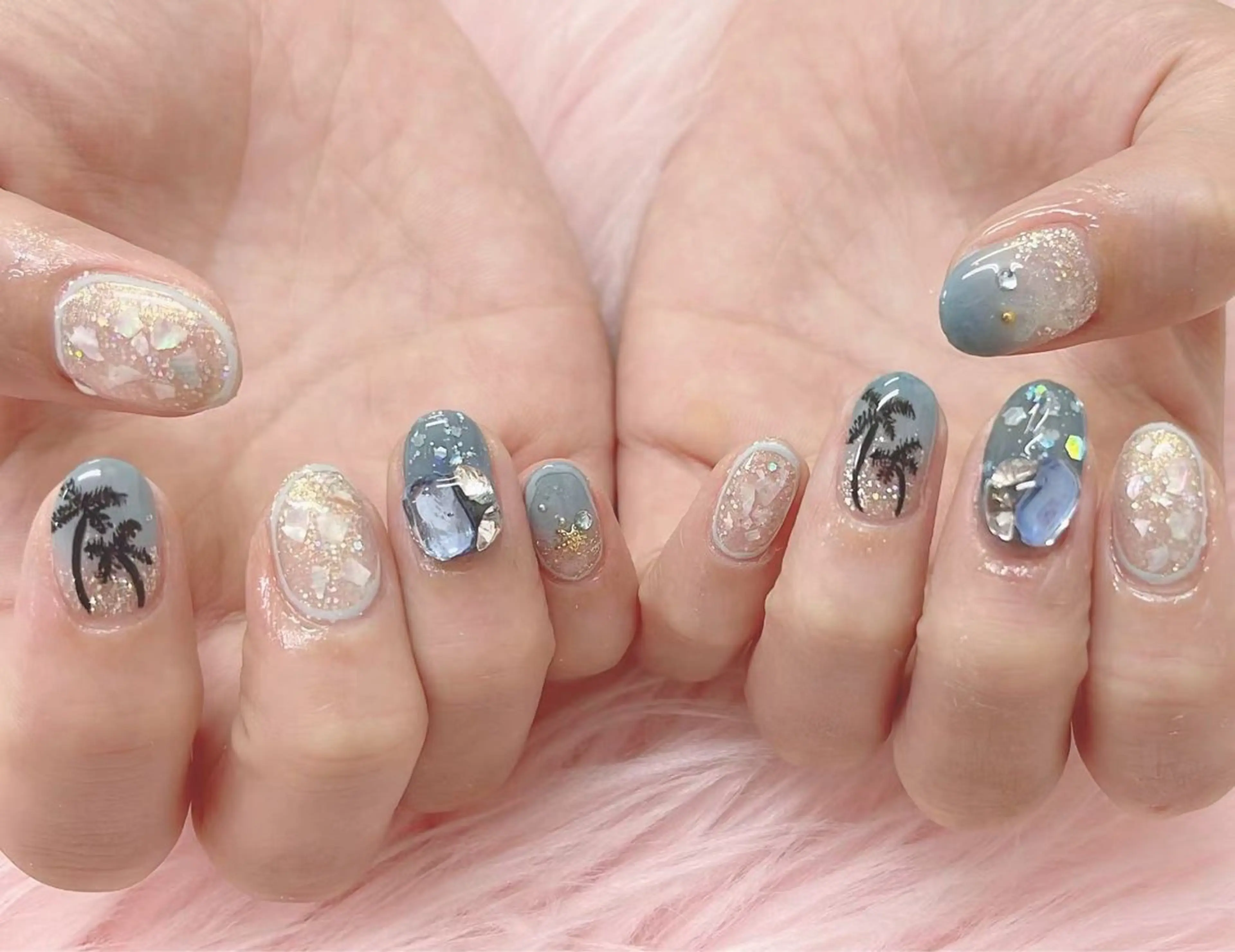 ネイル ハンドネイル ハンドケア 💜MIYA nail川崎店のネイルデザイン