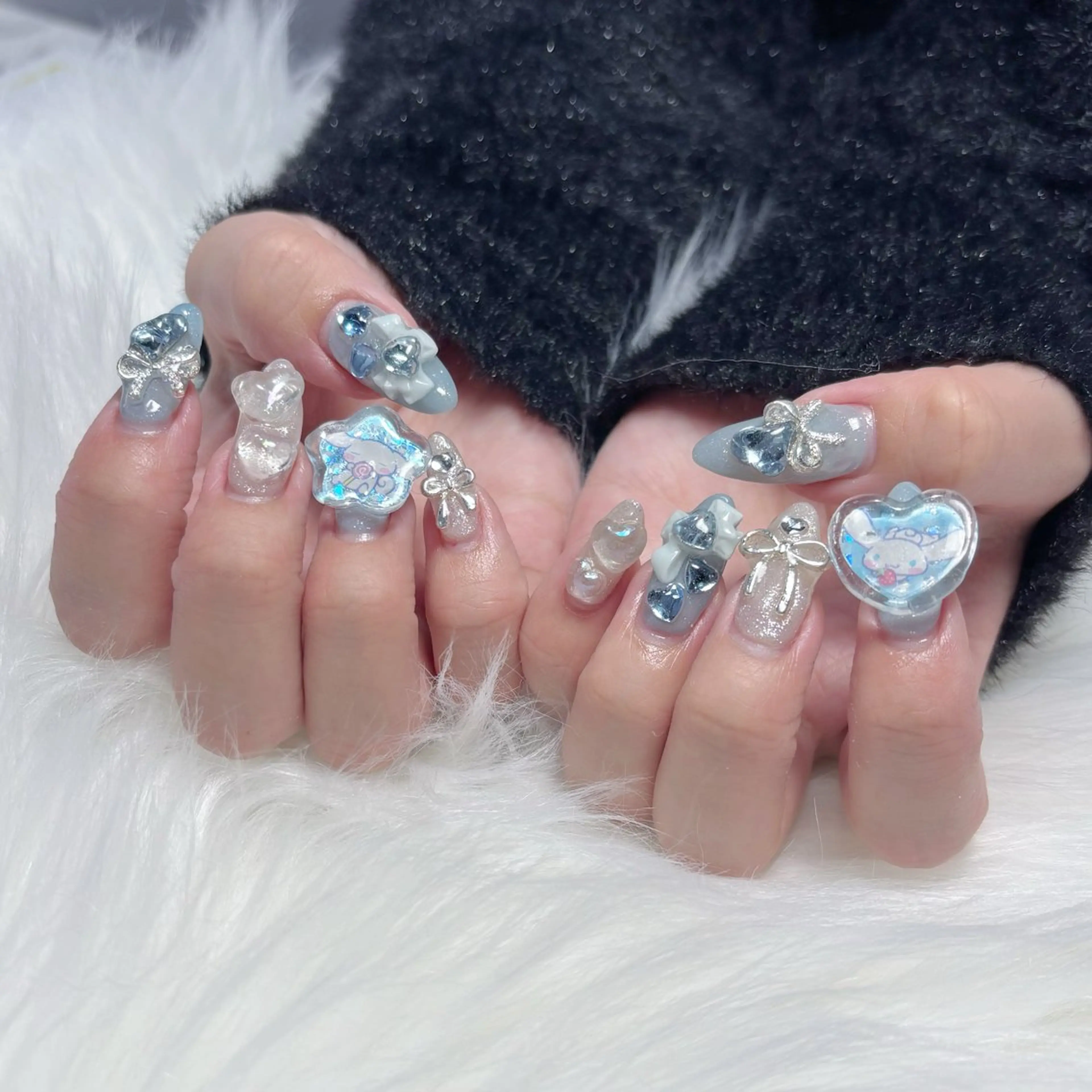 🩵minimo限定💙パーツ、シール持ち込みOK‼️持ち込みデザイン120分⚠️概要欄必ずお読みくださいの写真