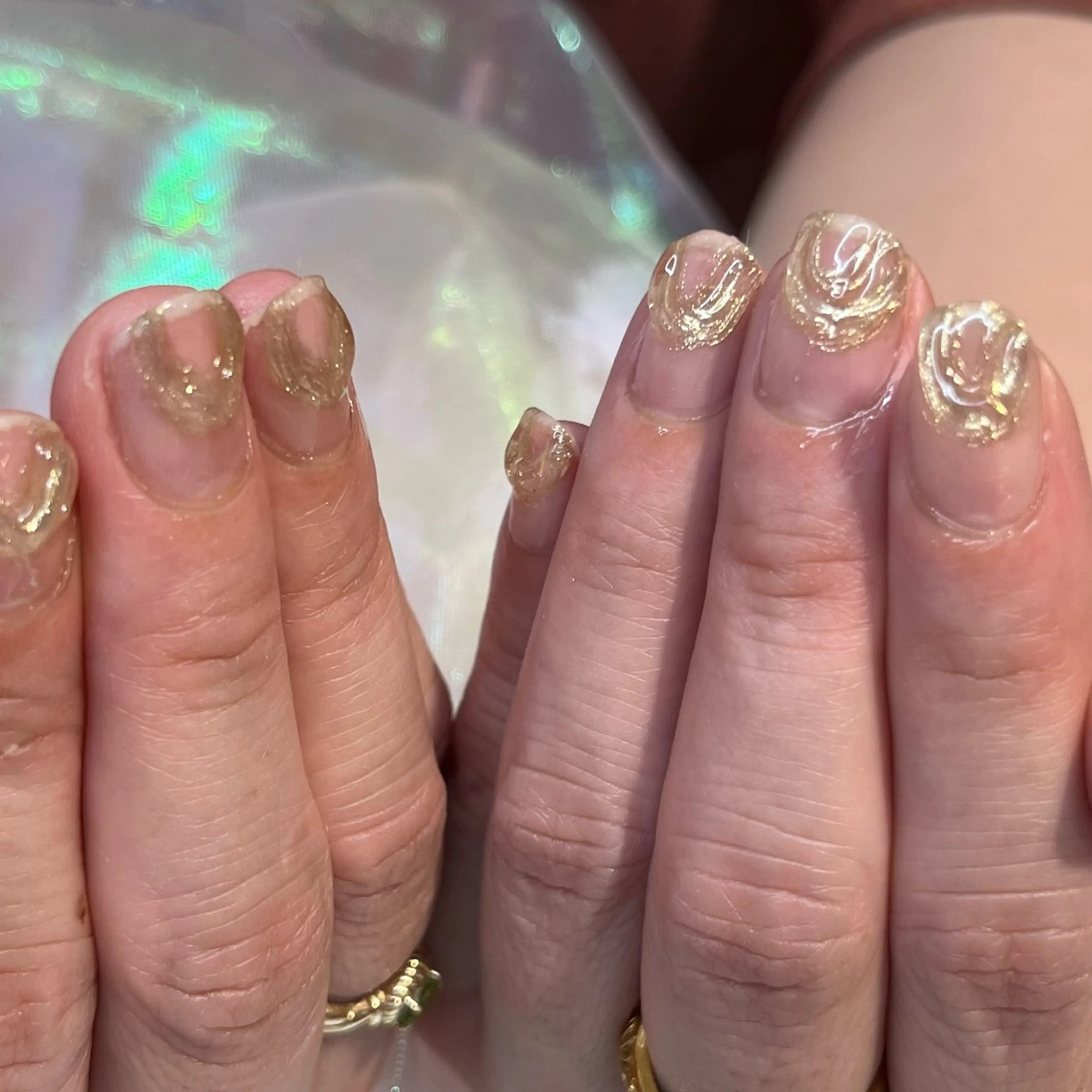 ネイル ゴールド 渡邊 あかりのネイルデザイン