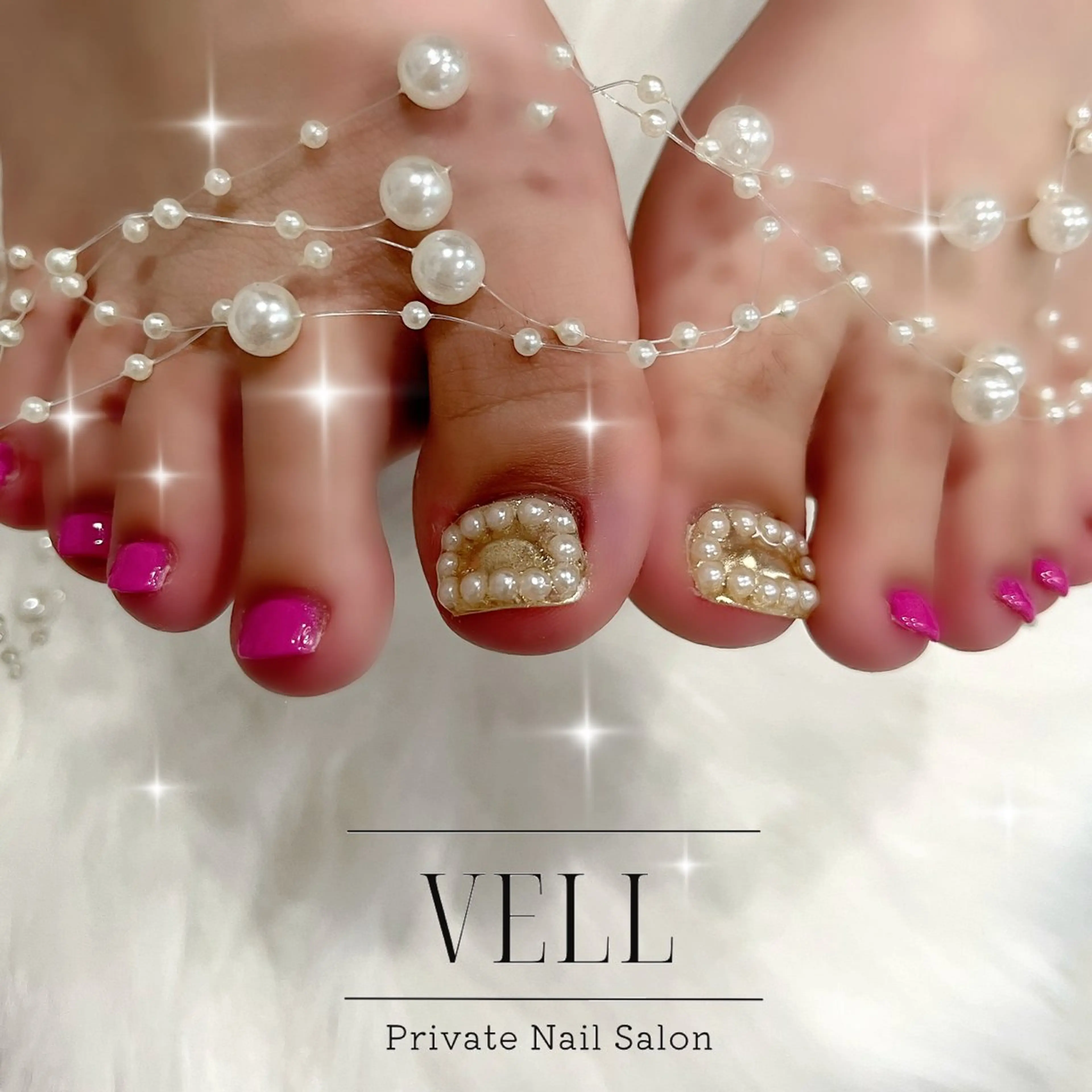 ネイル フットネイル ﾈｲﾙｻﾛﾝ Vellのネイルデザイン