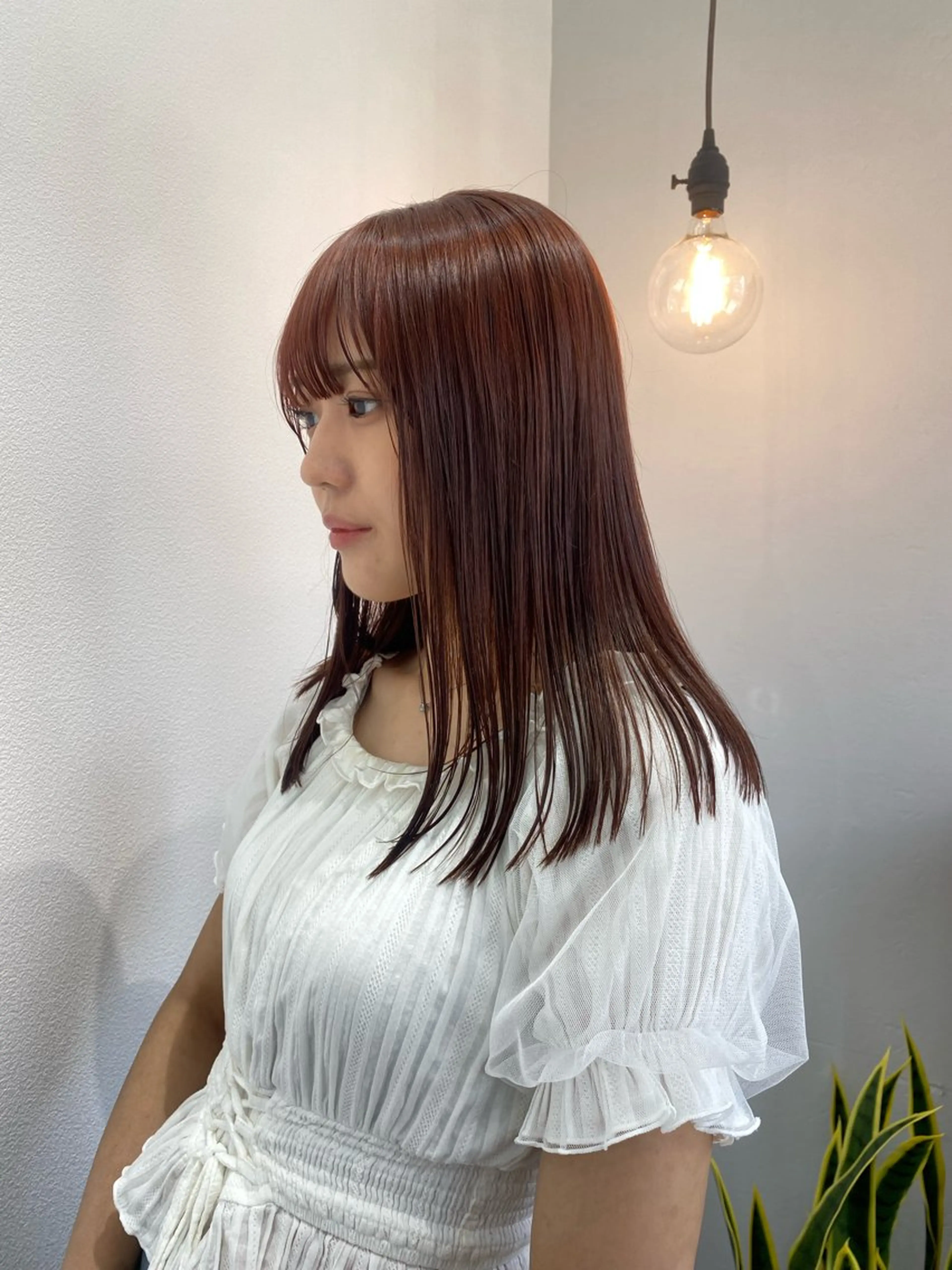 セミロング カラー レイヤーボブ/ 艶カラー/サナ🌼のヘアスタイル